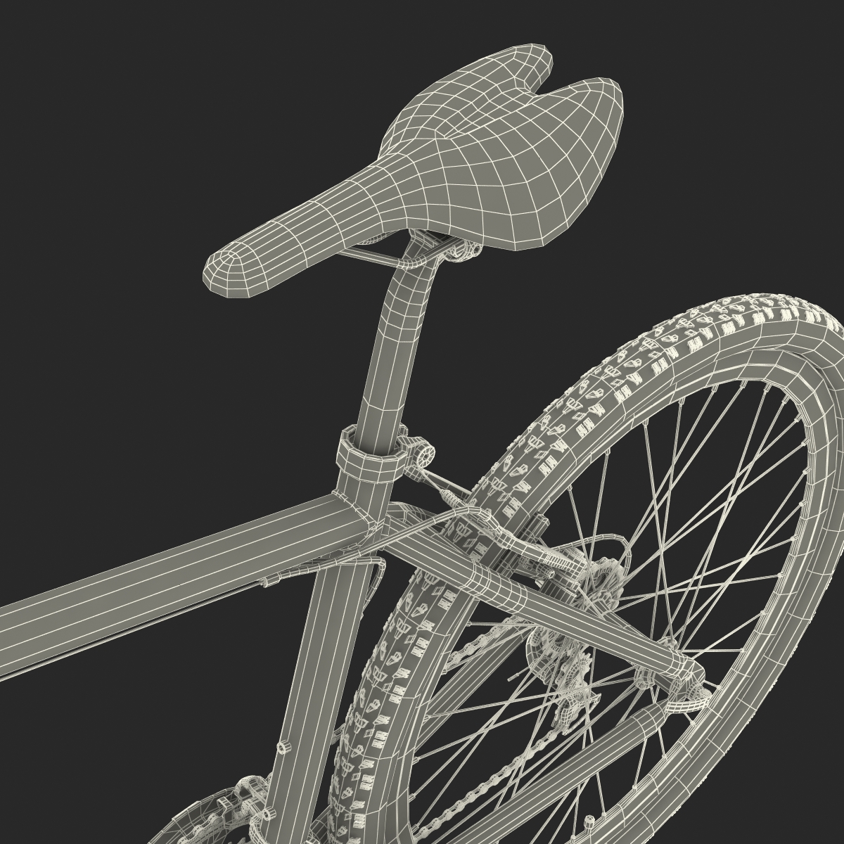 3D model Mountain Bike Generic 2 Rigged