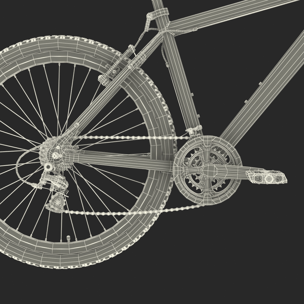 3D model Mountain Bike Generic 2 Rigged