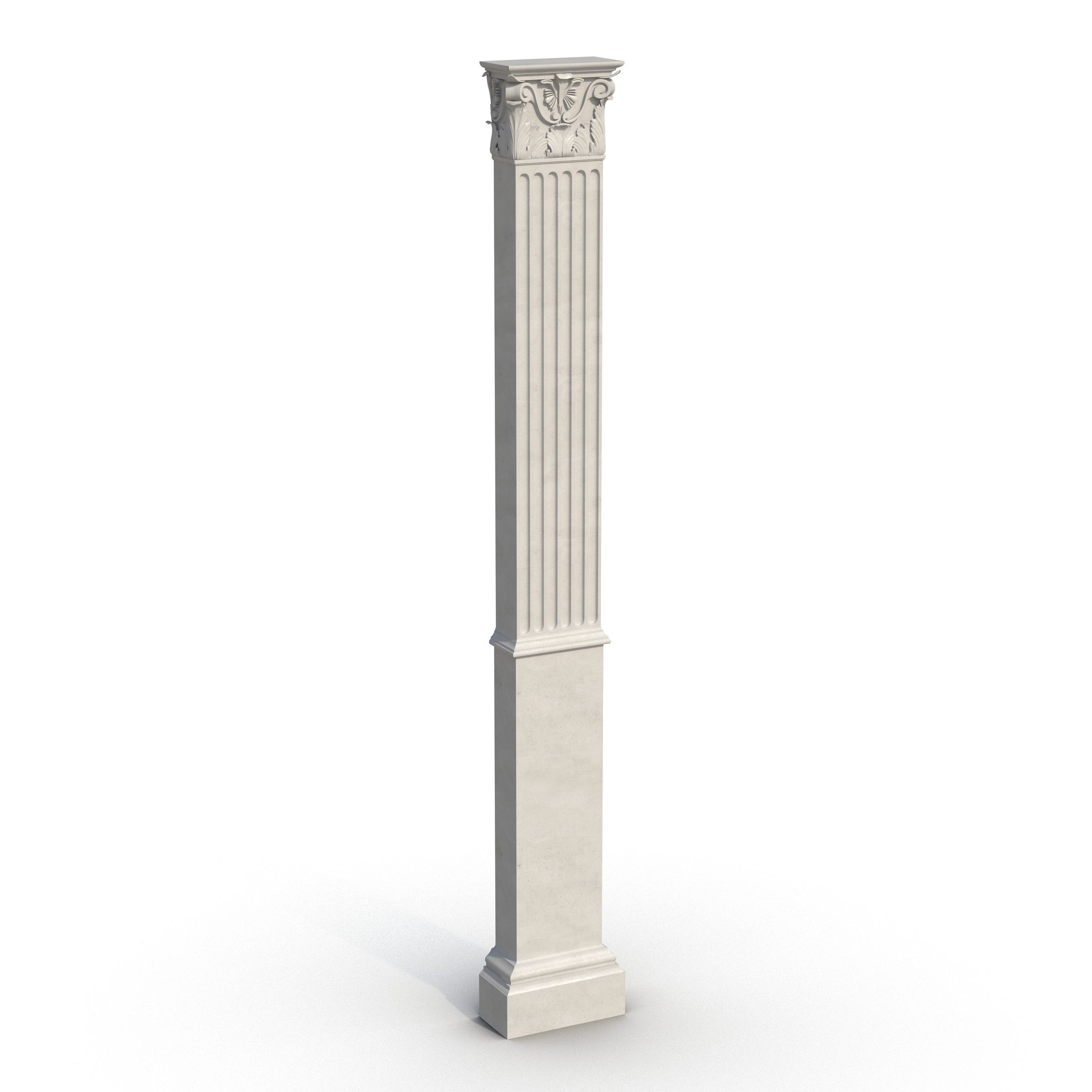 3D Column Corinthian Greco Roman 3