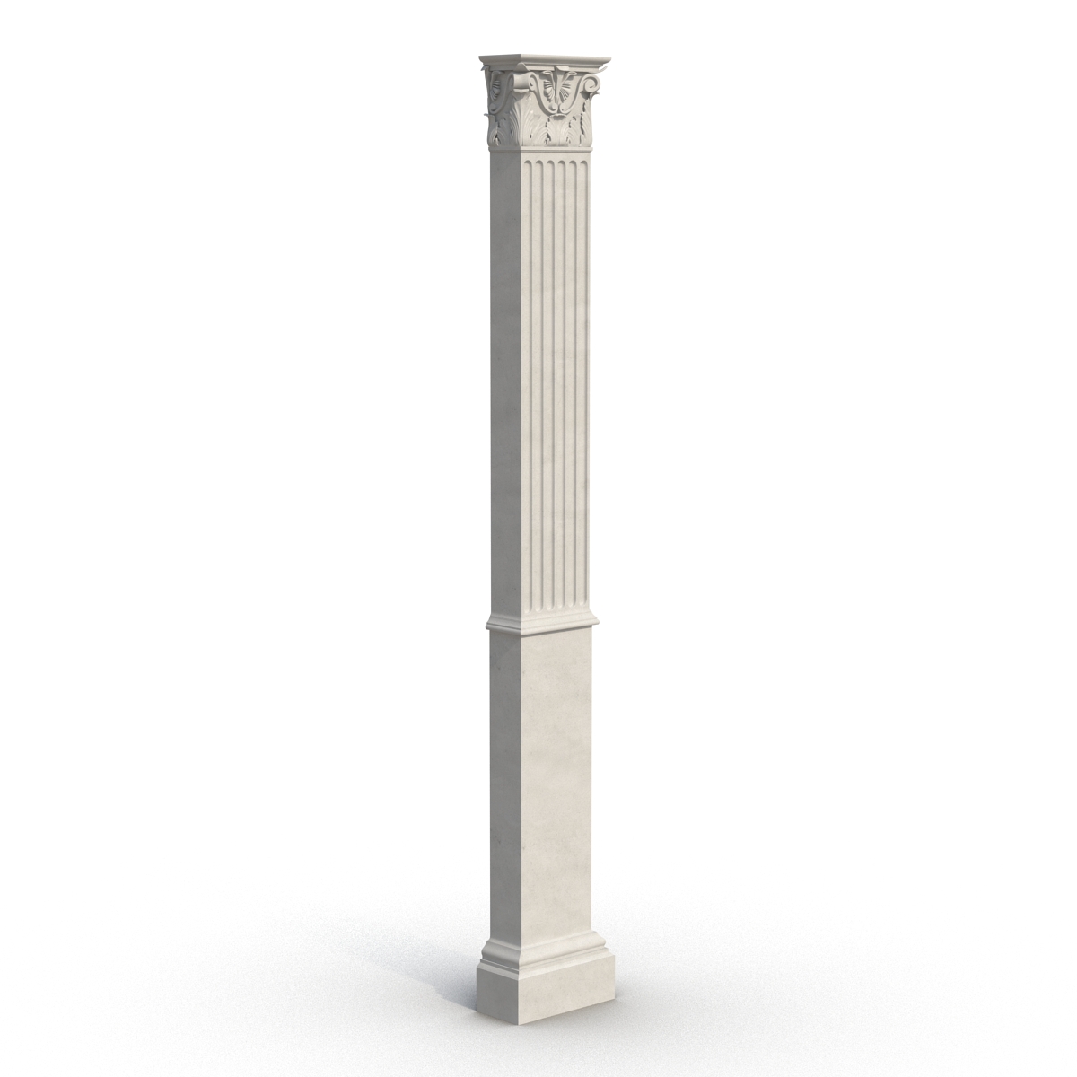 3D Column Corinthian Greco Roman 3