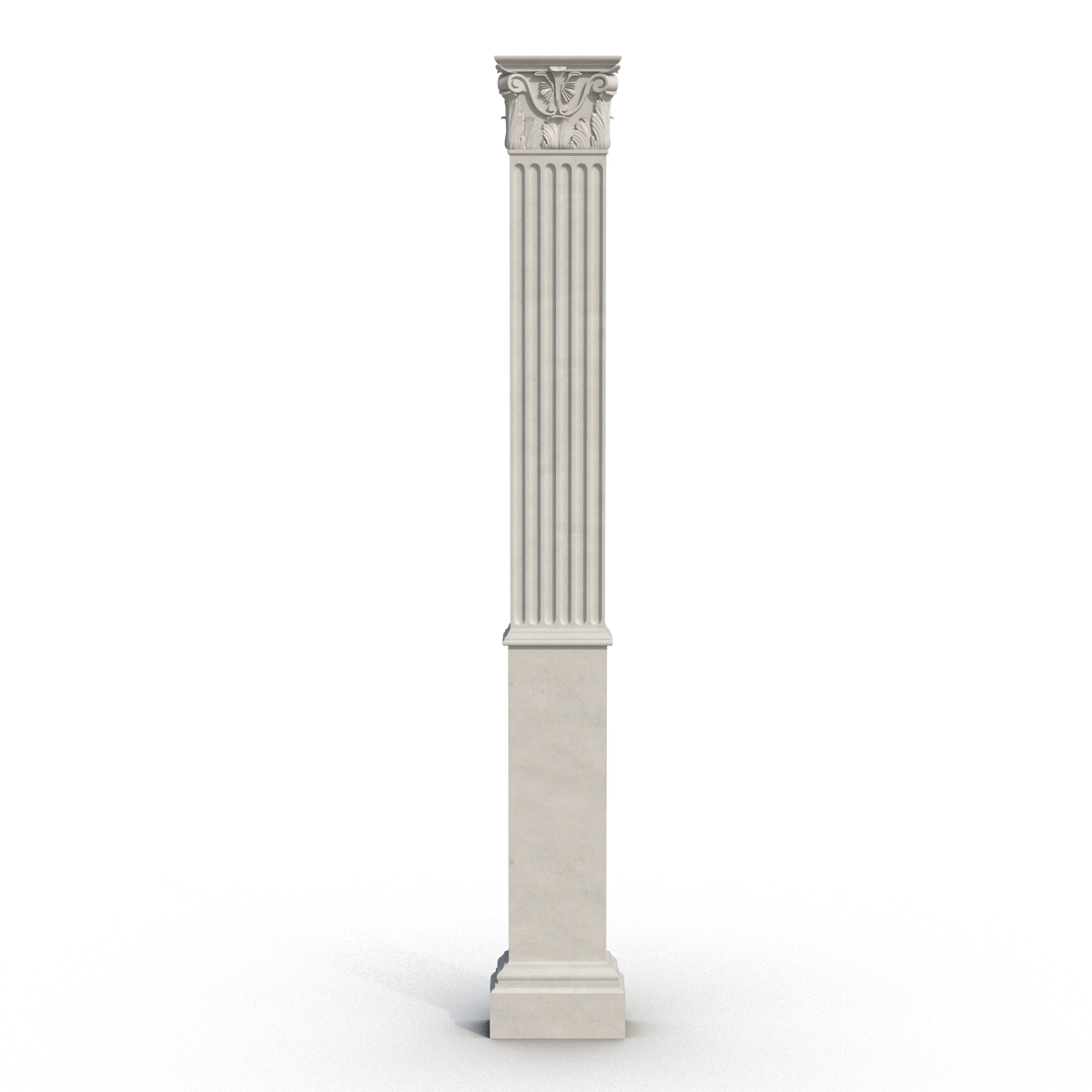 3D Column Corinthian Greco Roman 3