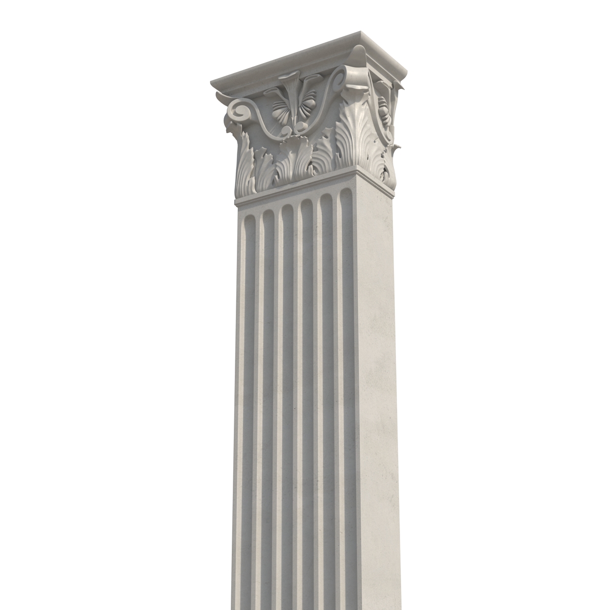 3D Column Corinthian Greco Roman 3