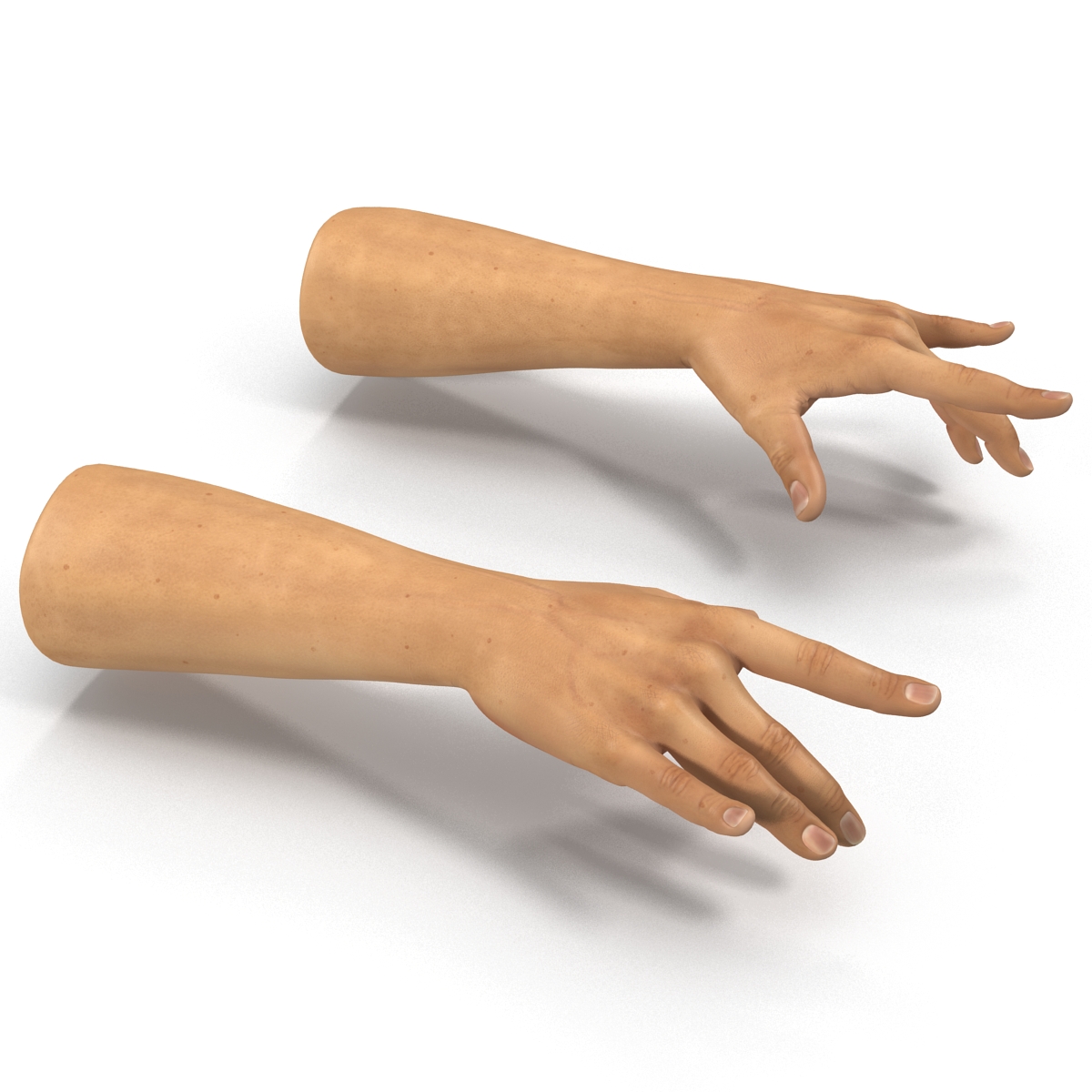 3D Man Hands 2 Pose 3 model