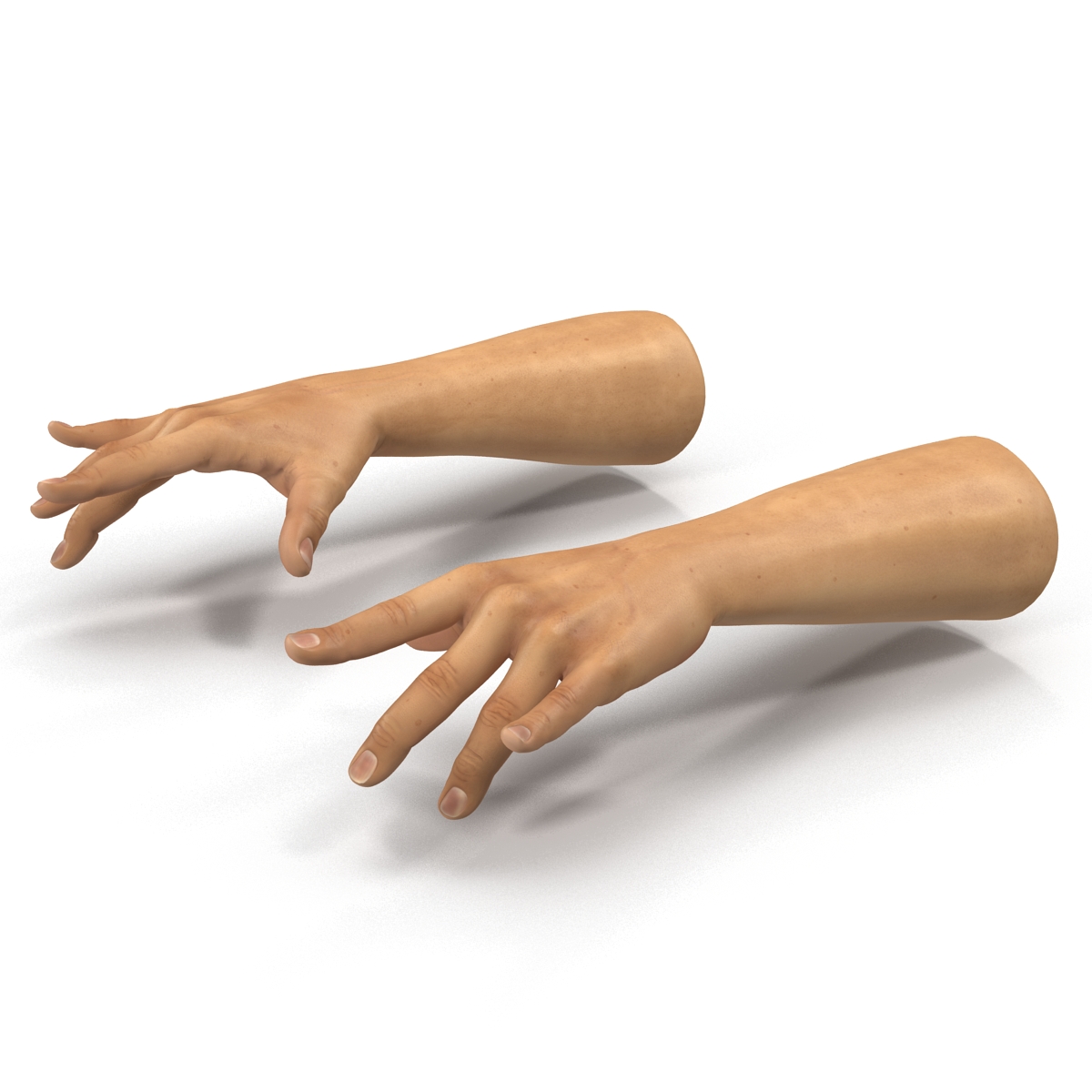 3D Man Hands 2 Pose 3 model