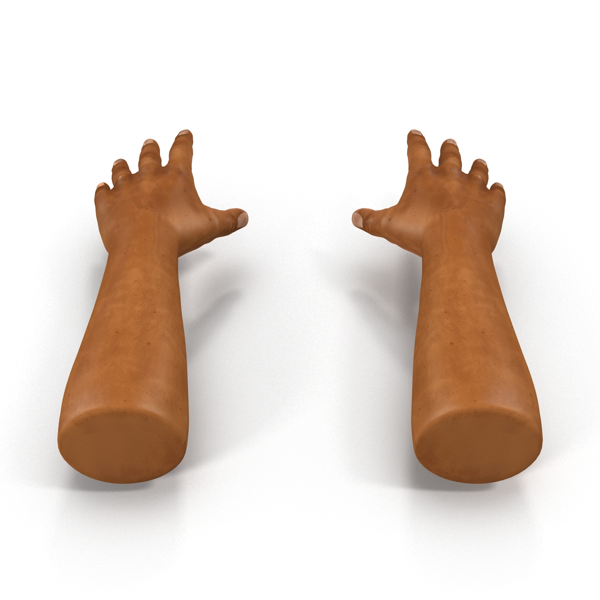 African Man Hands 2 3D model