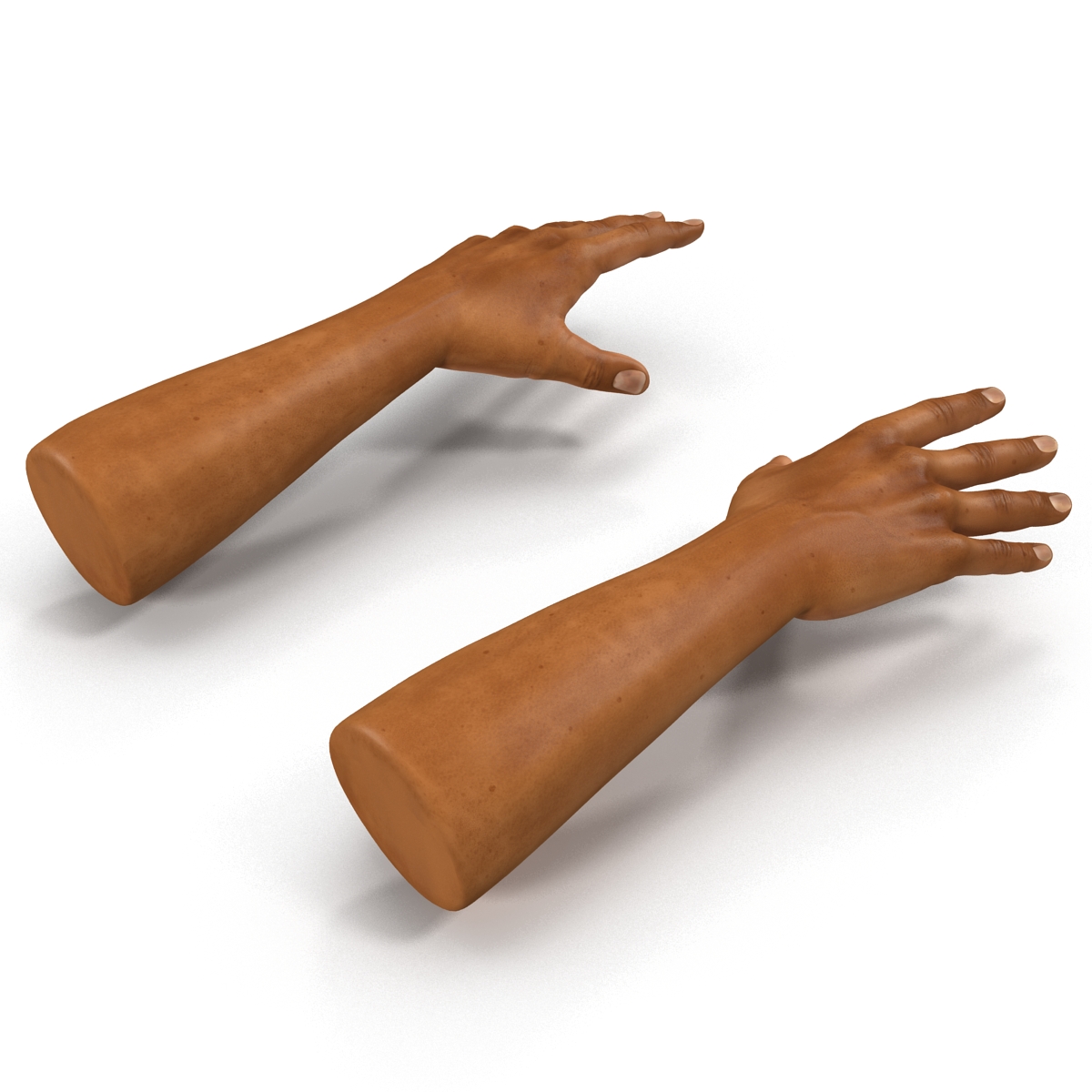 African Man Hands 2 3D model