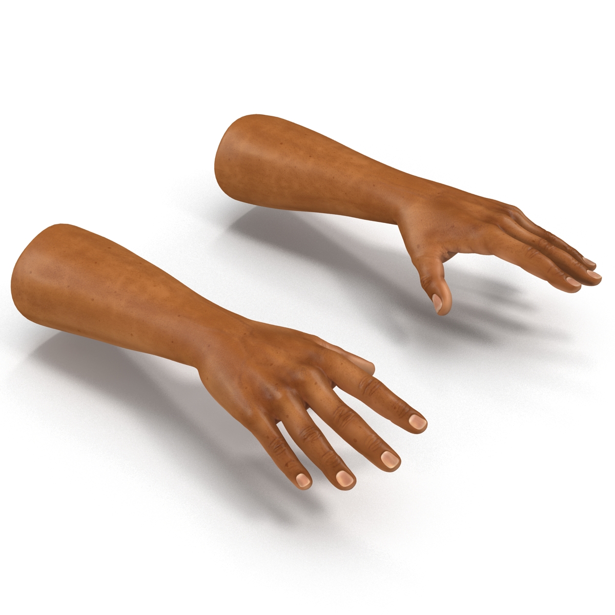 African Man Hands 2 3D model