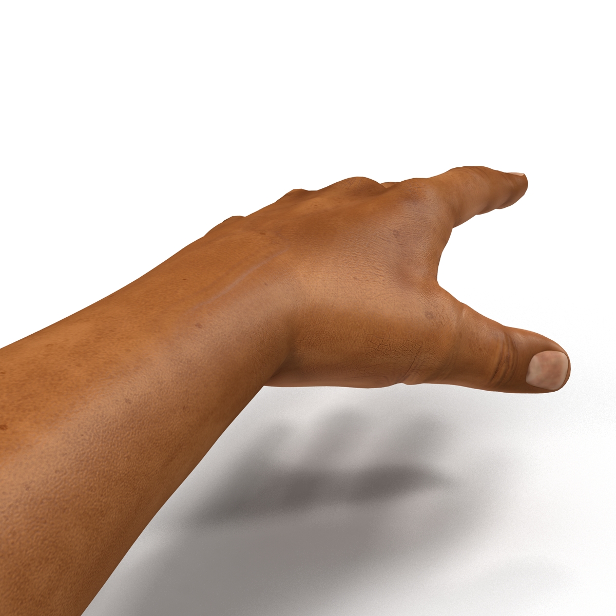 African Man Hands 2 3D model