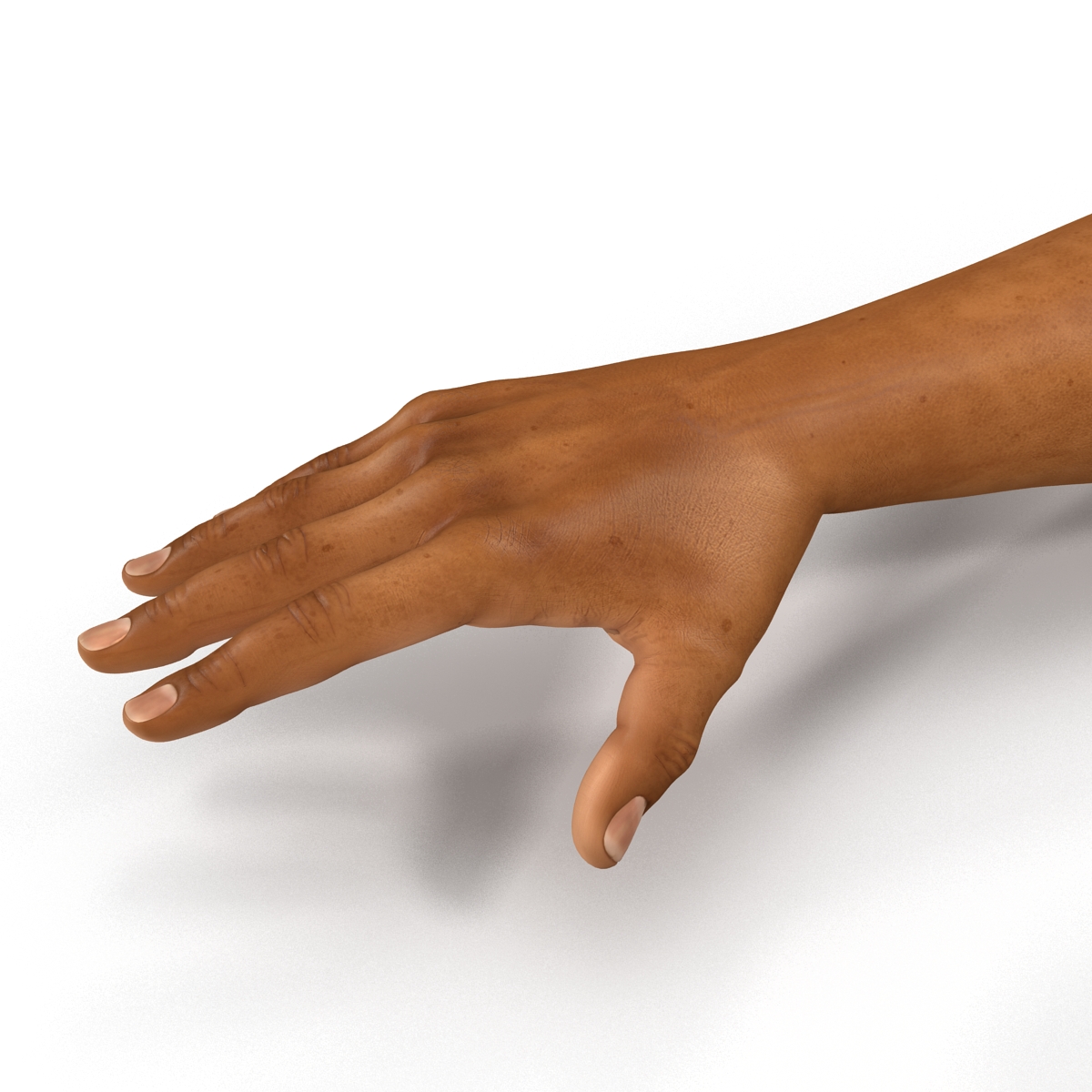 African Man Hands 2 3D model