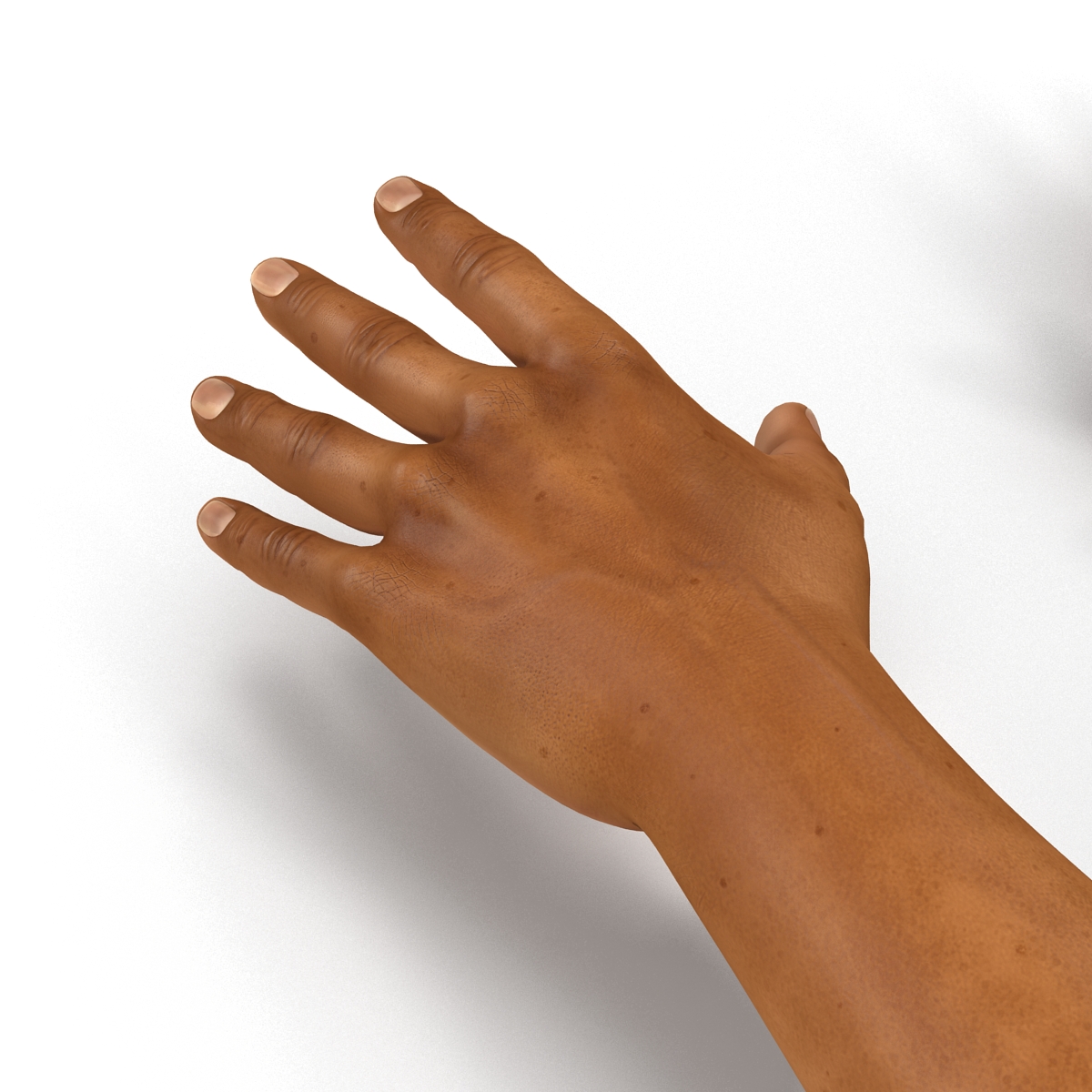 African Man Hands 2 3D model