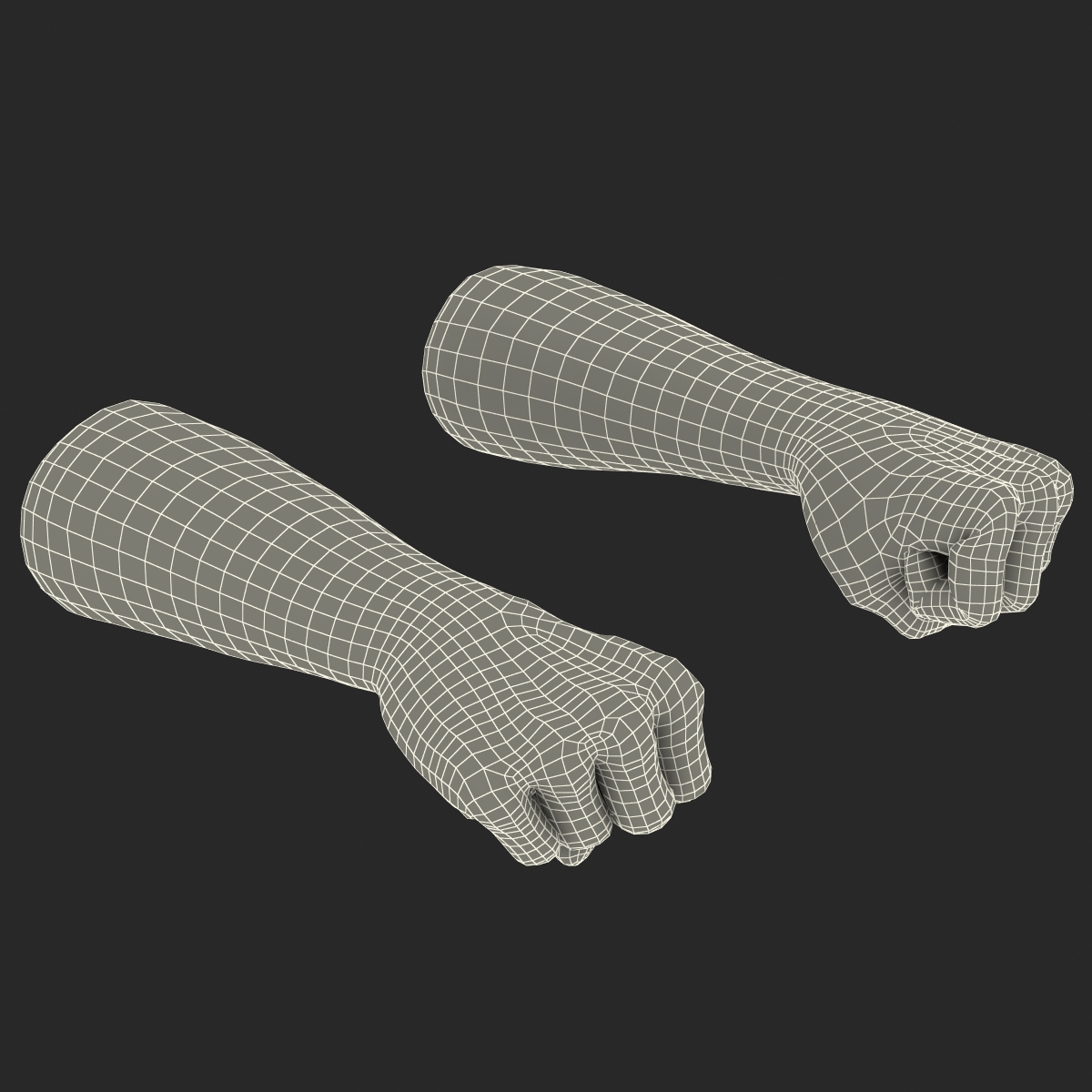 3D African Man Hands 2 Pose 2