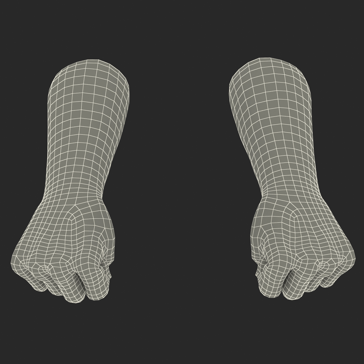 3D African Man Hands 2 Pose 2