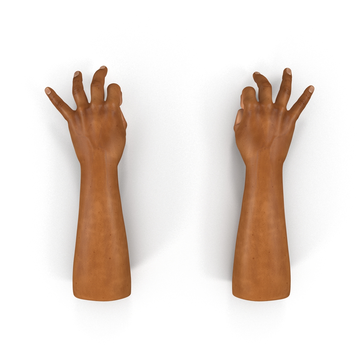 3D African Man Hands 2 Pose 5