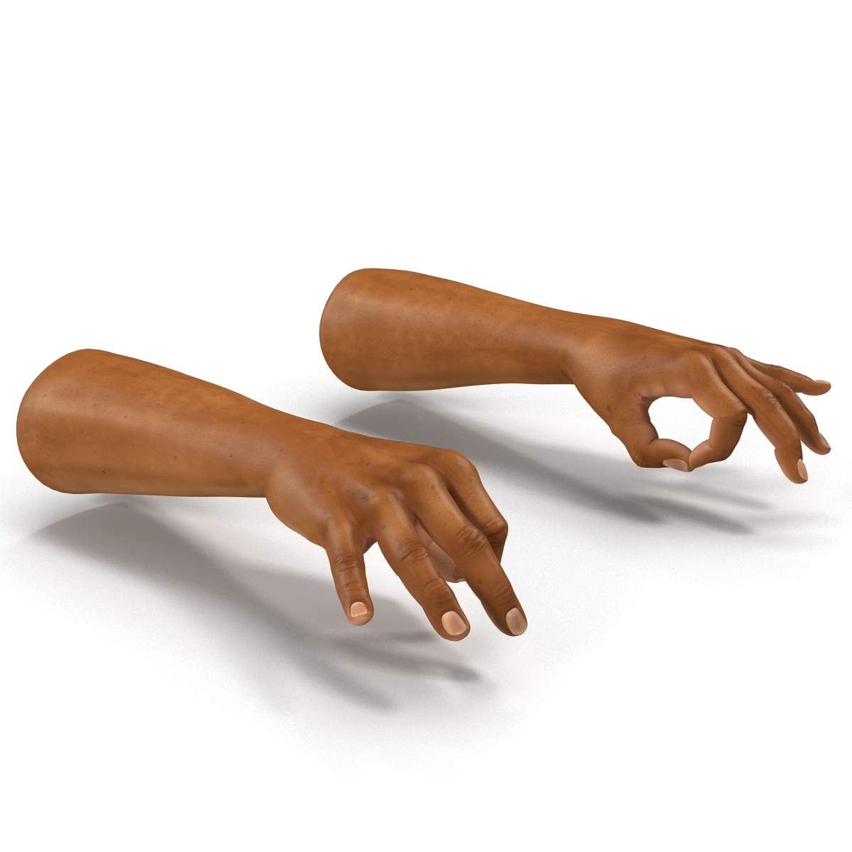 3D African Man Hands 2 Pose 5