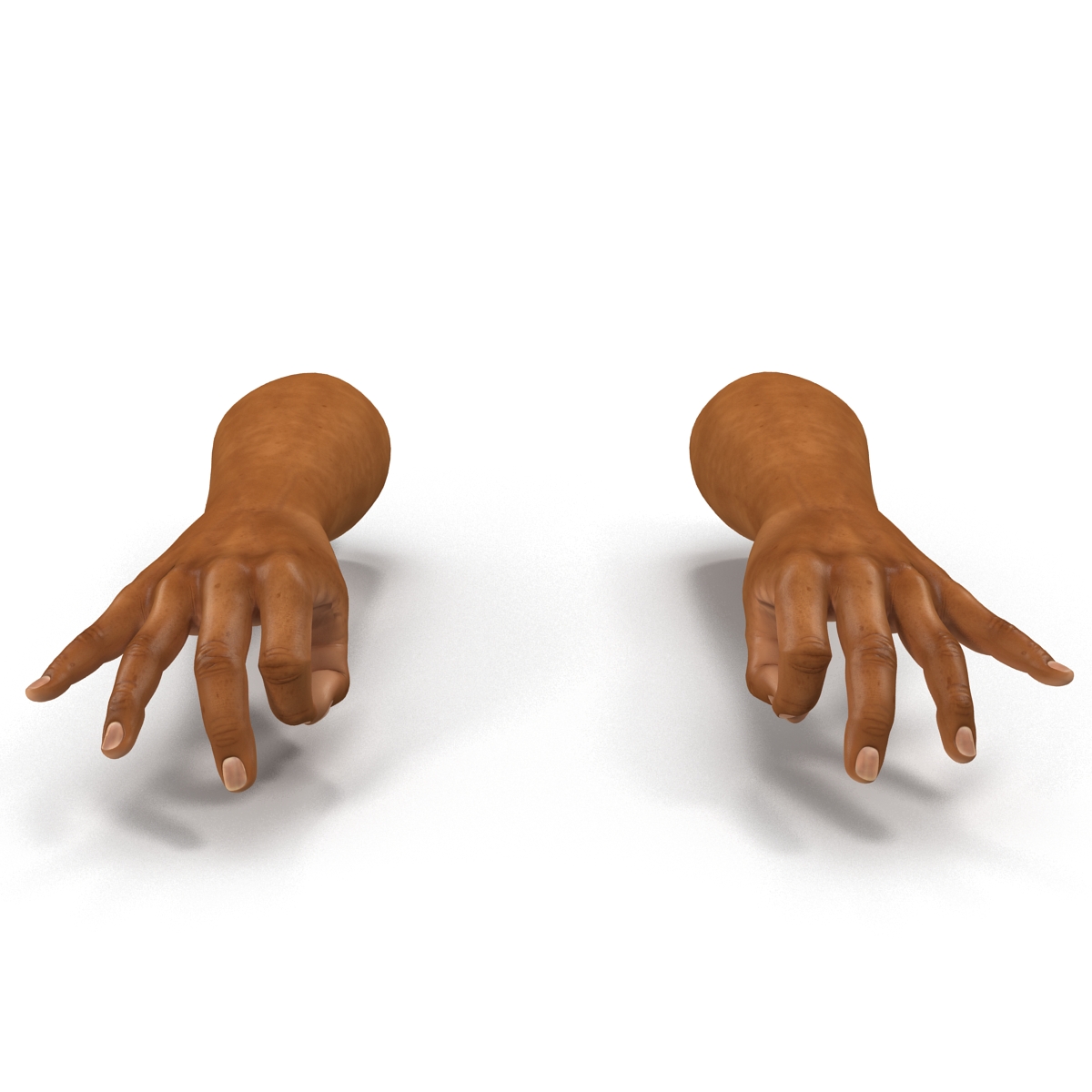 3D African Man Hands 2 Pose 5