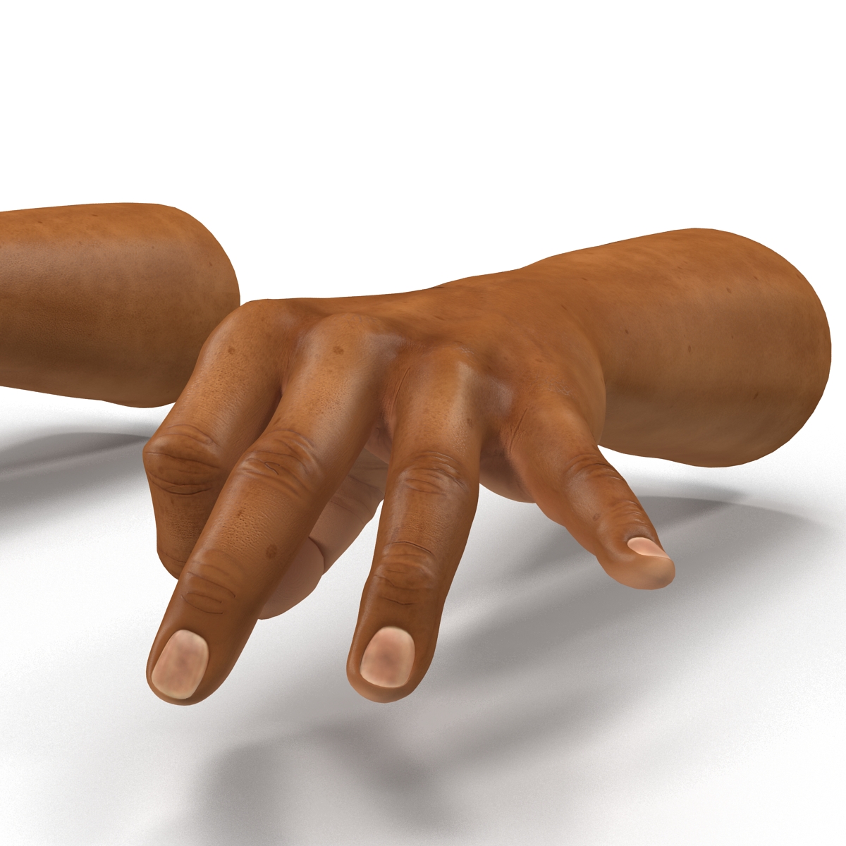 3D African Man Hands 2 Pose 5