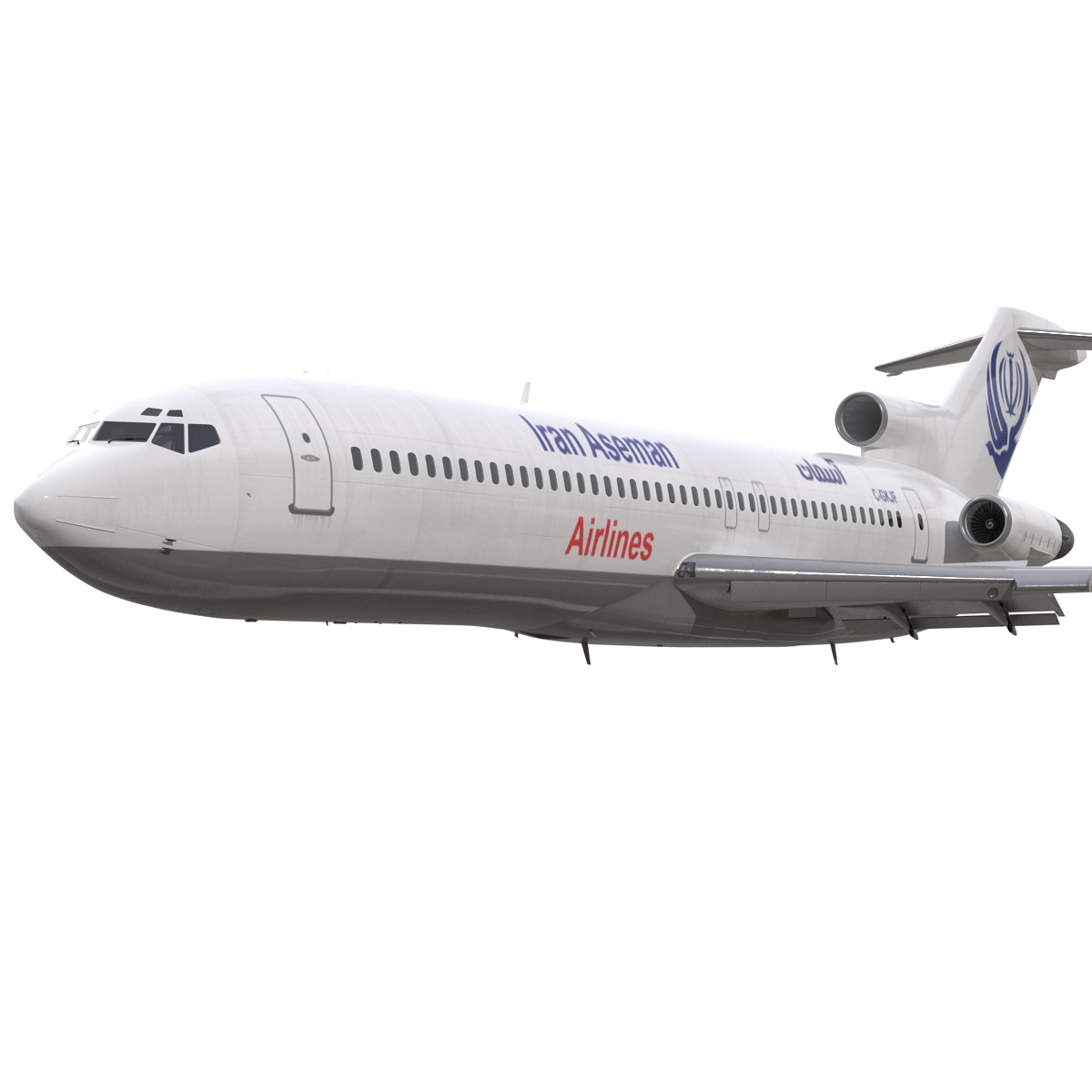 3D Boeing 727 200 Iran Aseman