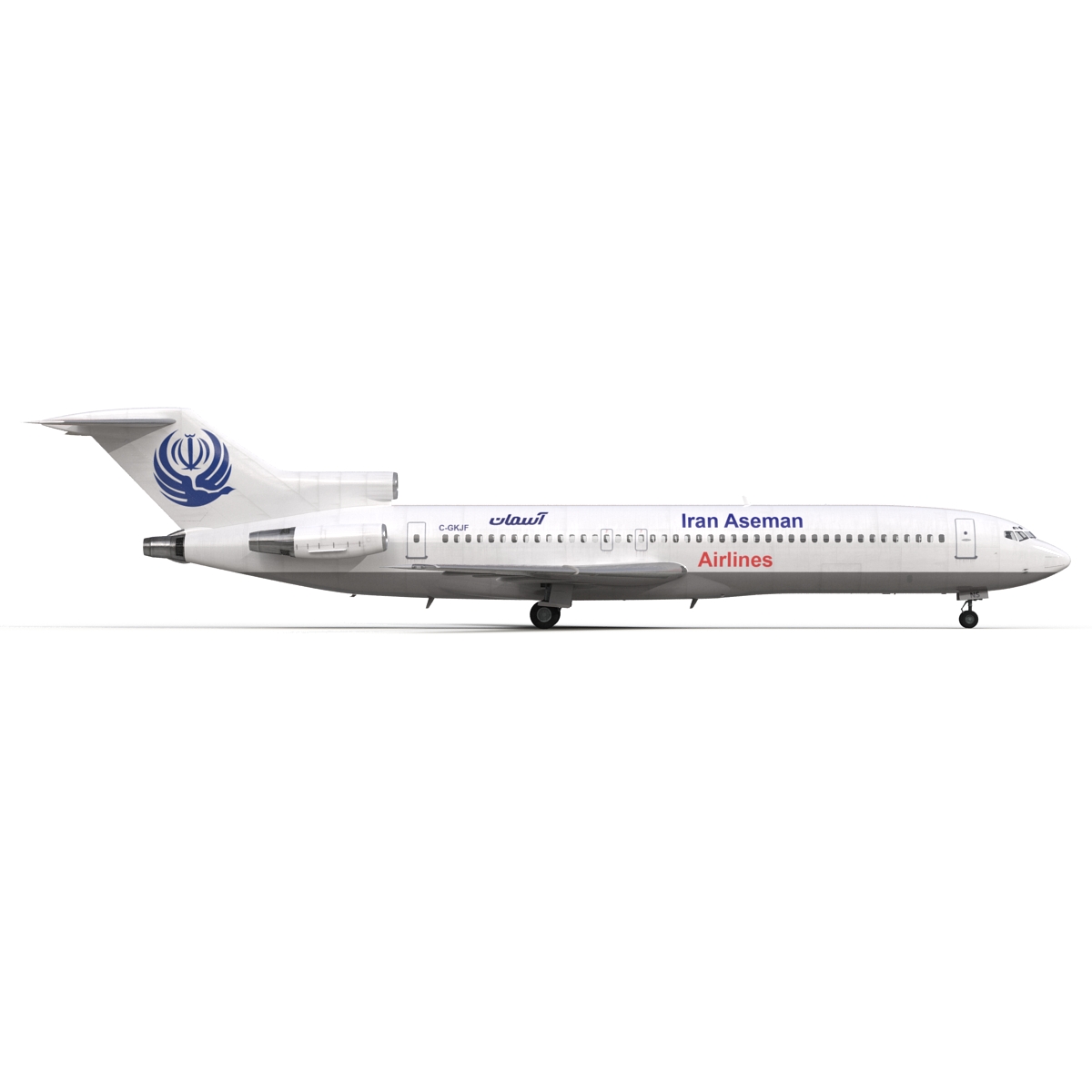 3D Boeing 727 200 Iran Aseman