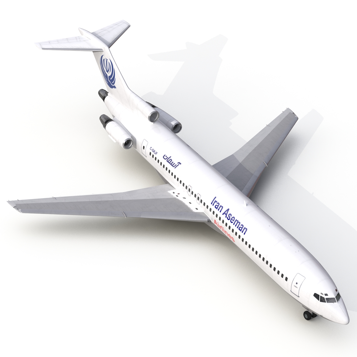 3D Boeing 727 200 Iran Aseman