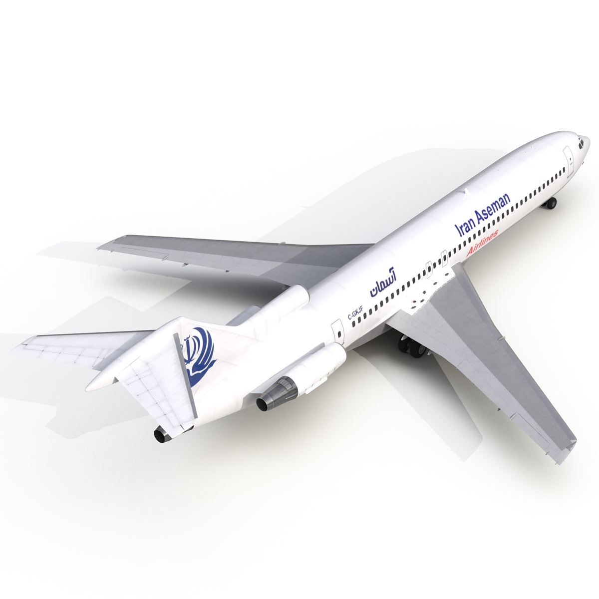 3D Boeing 727 200 Iran Aseman