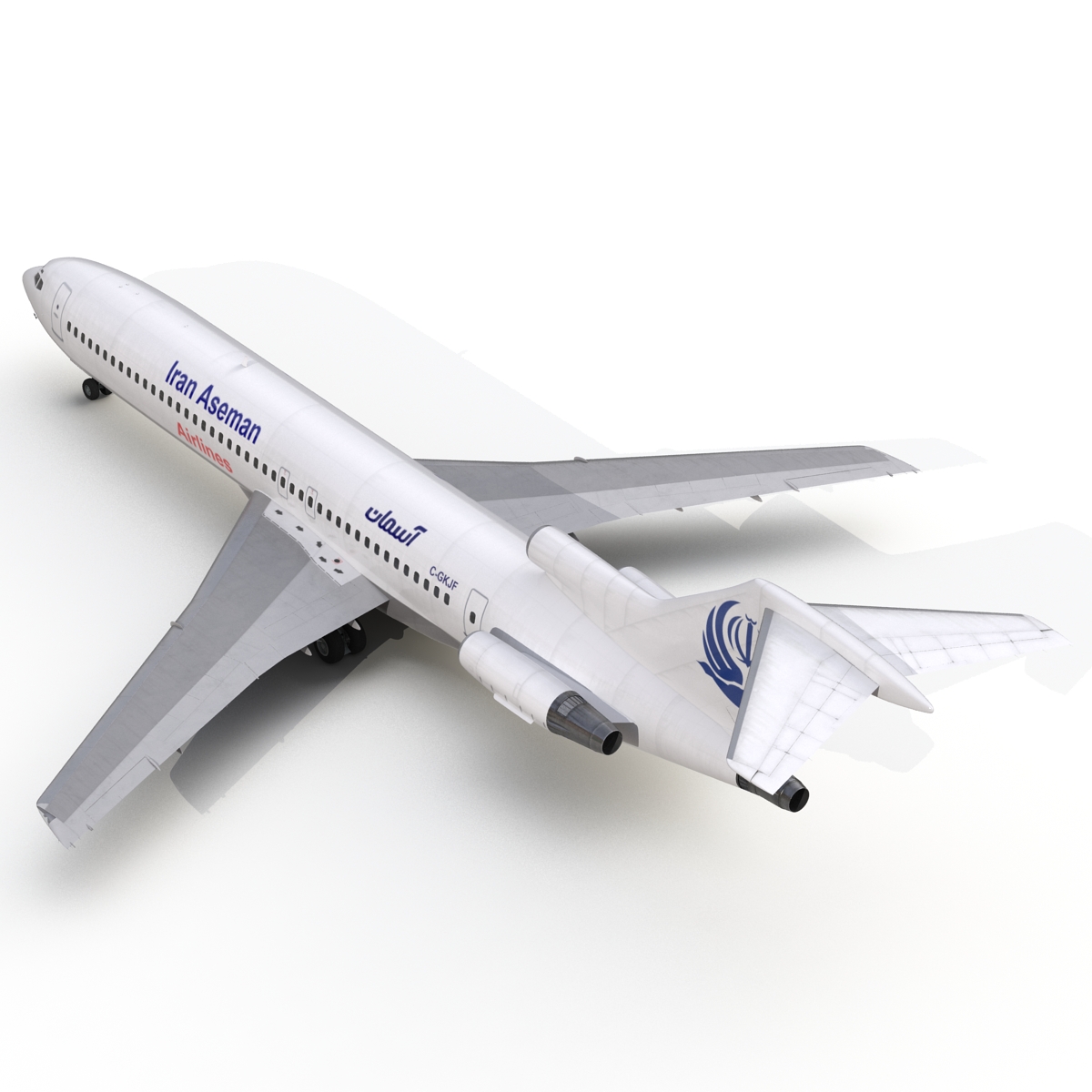 3D Boeing 727 200 Iran Aseman