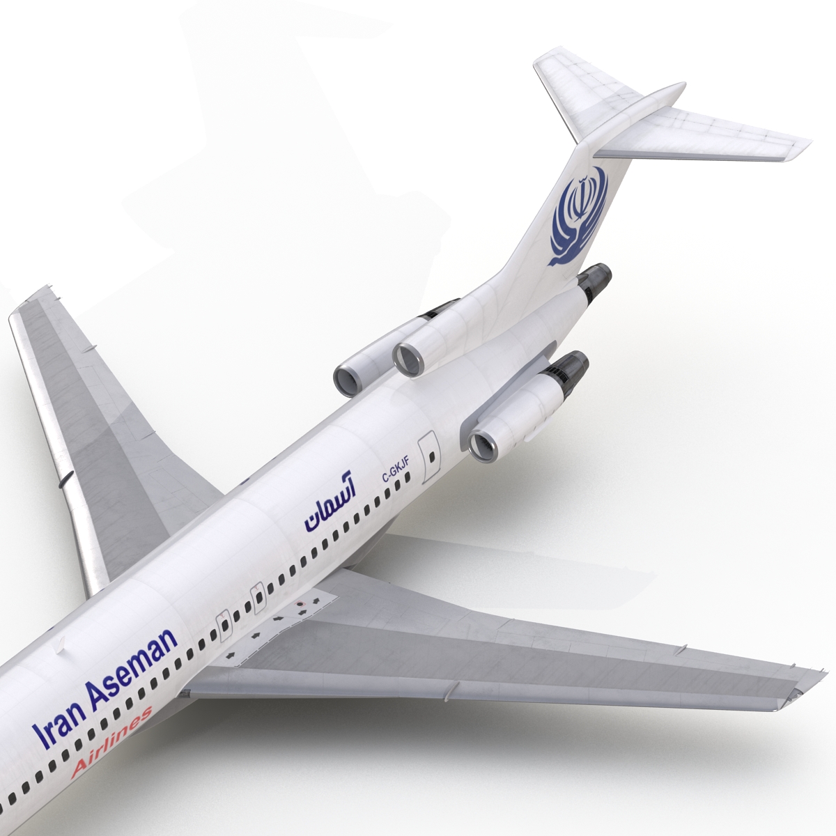 3D Boeing 727 200 Iran Aseman