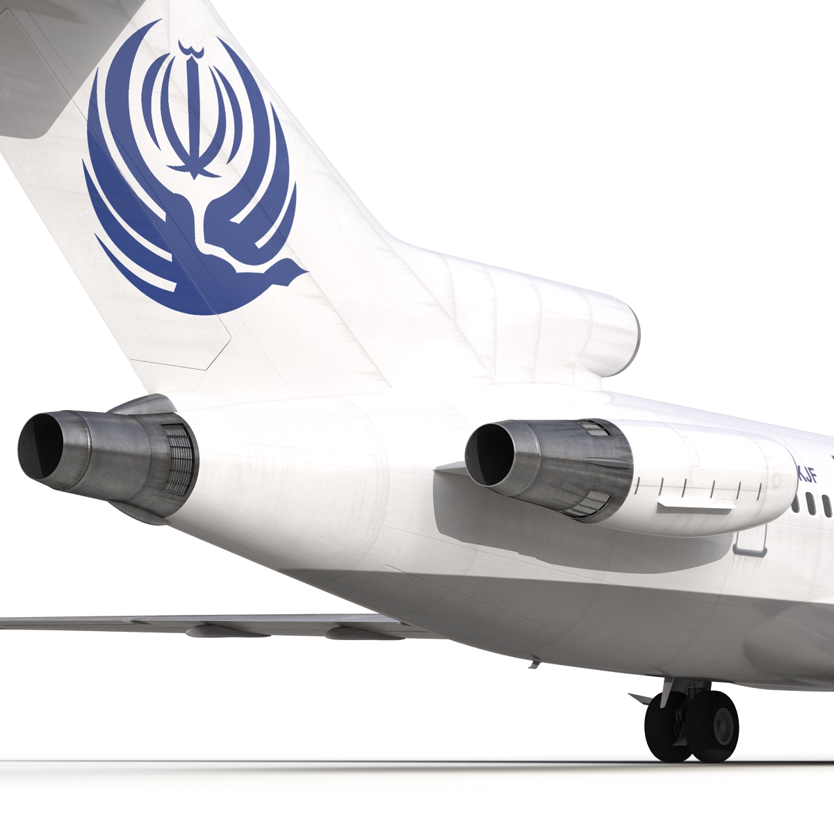 3D Boeing 727 200 Iran Aseman