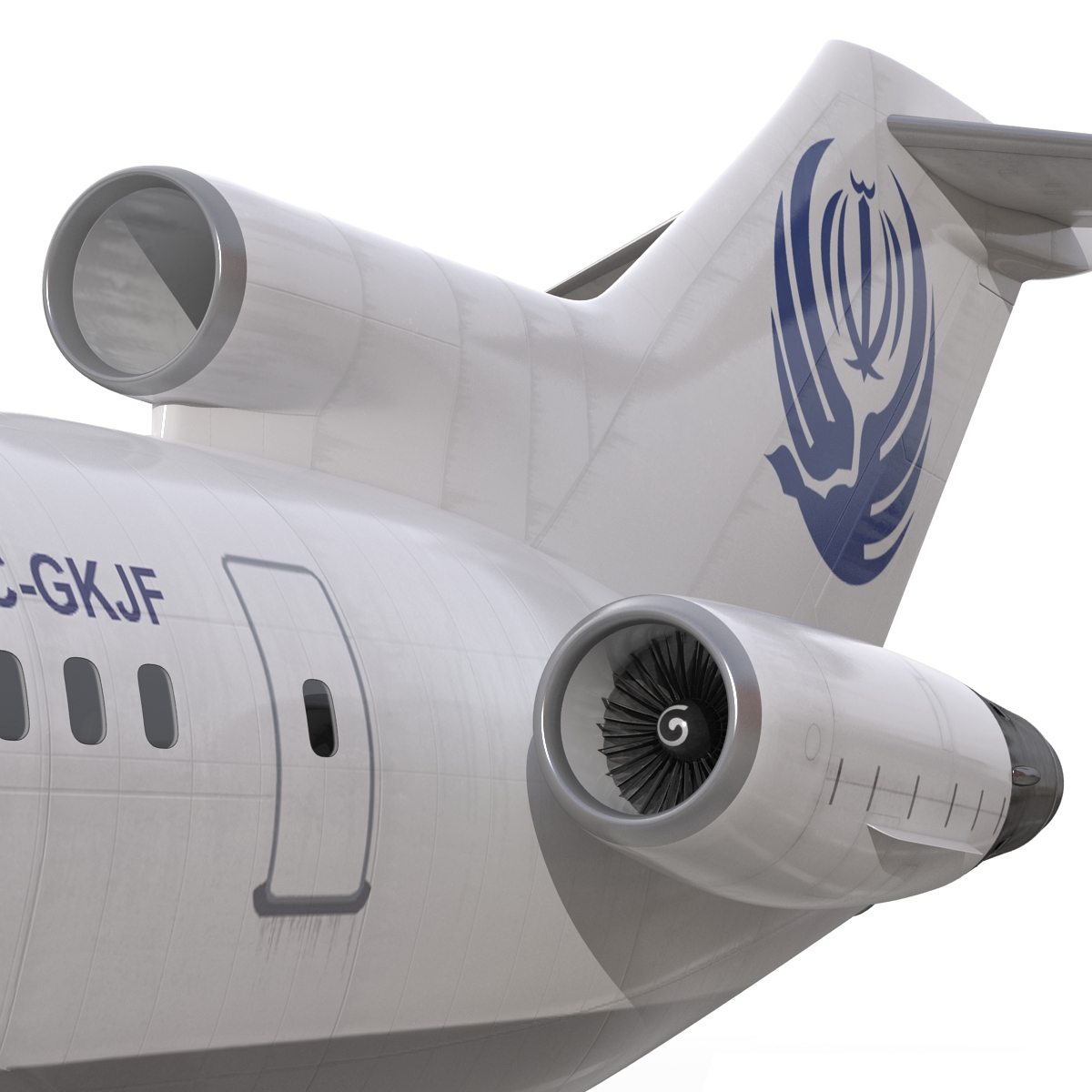 3D Boeing 727 200 Iran Aseman