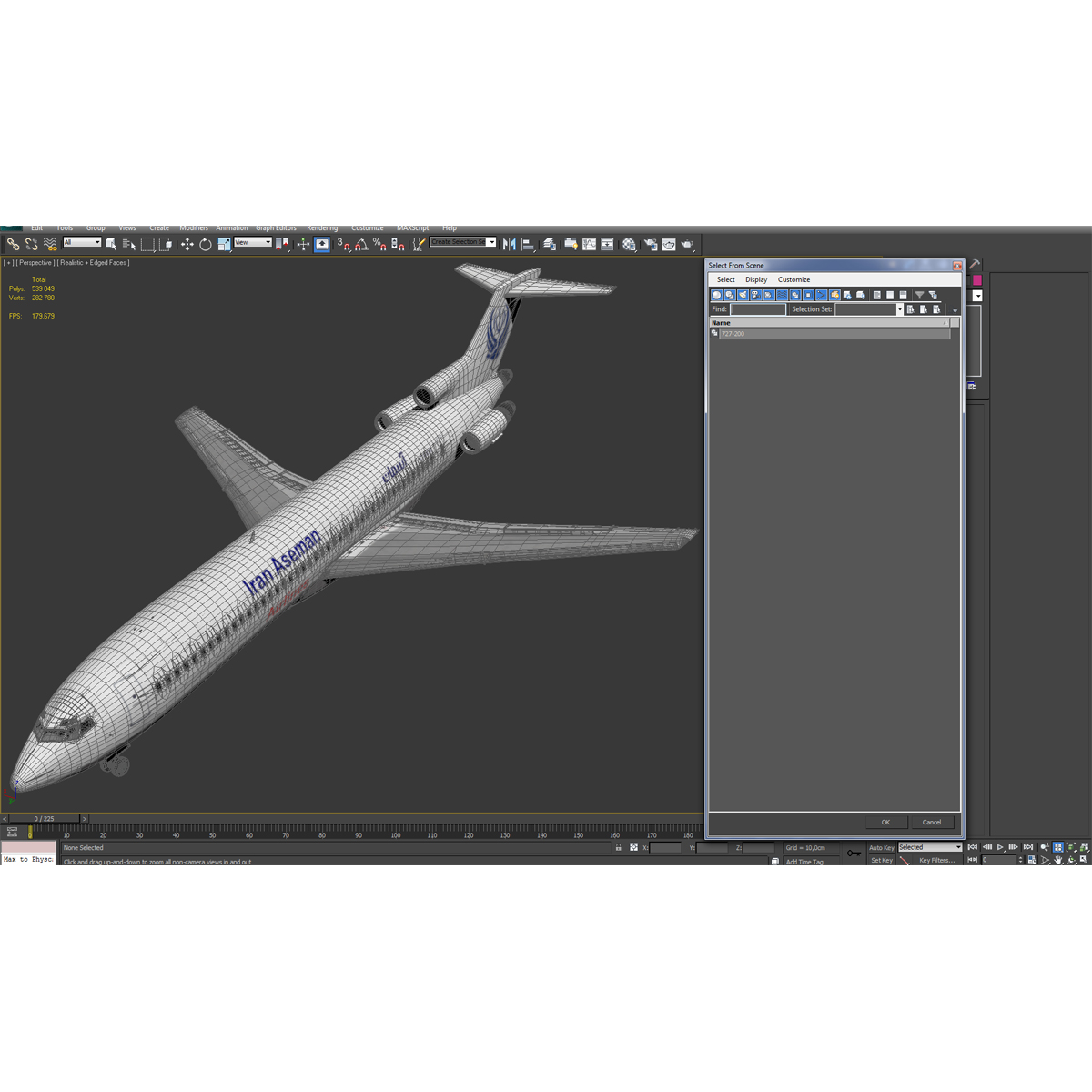 3D Boeing 727 200 Iran Aseman