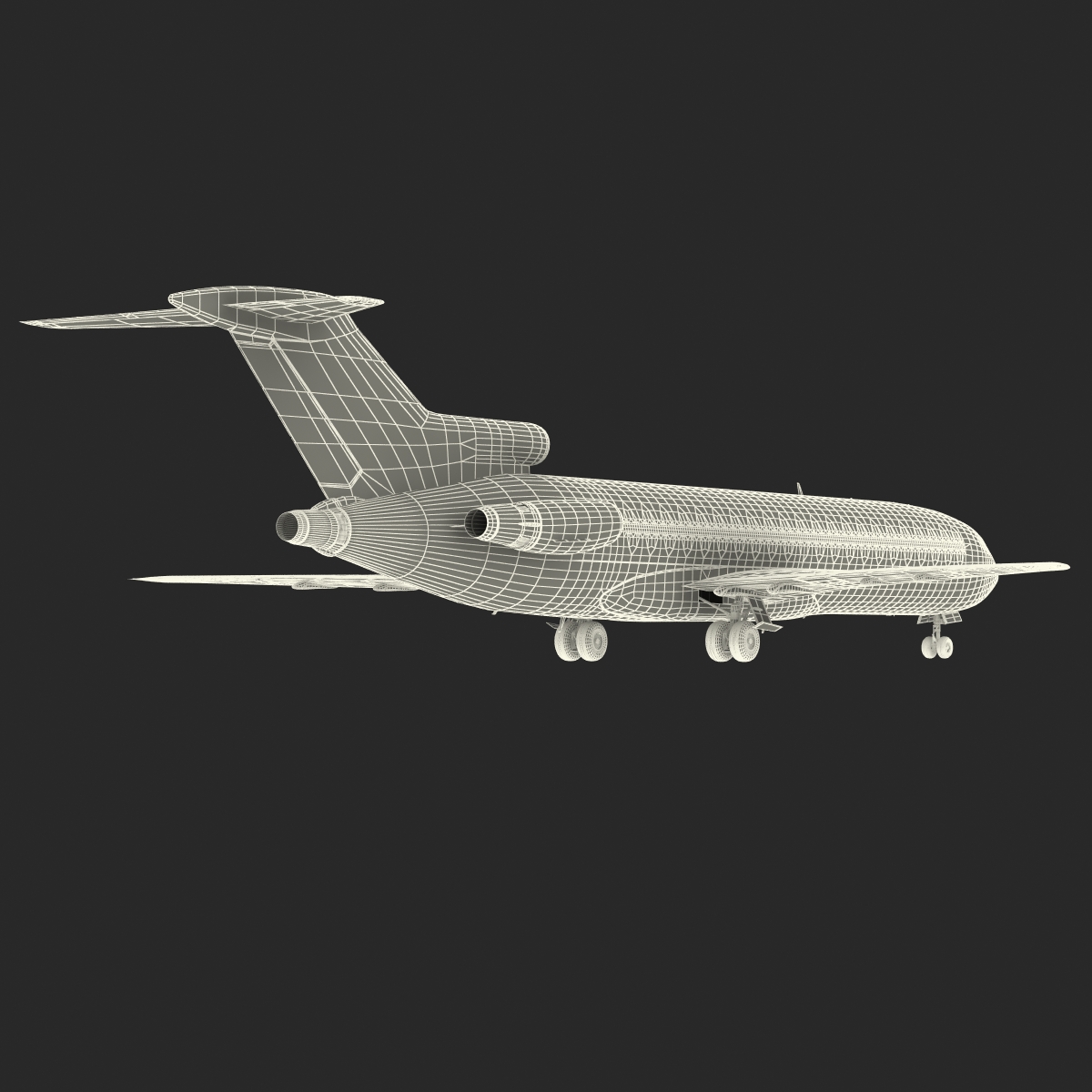 3D Boeing 727 200 Iran Aseman