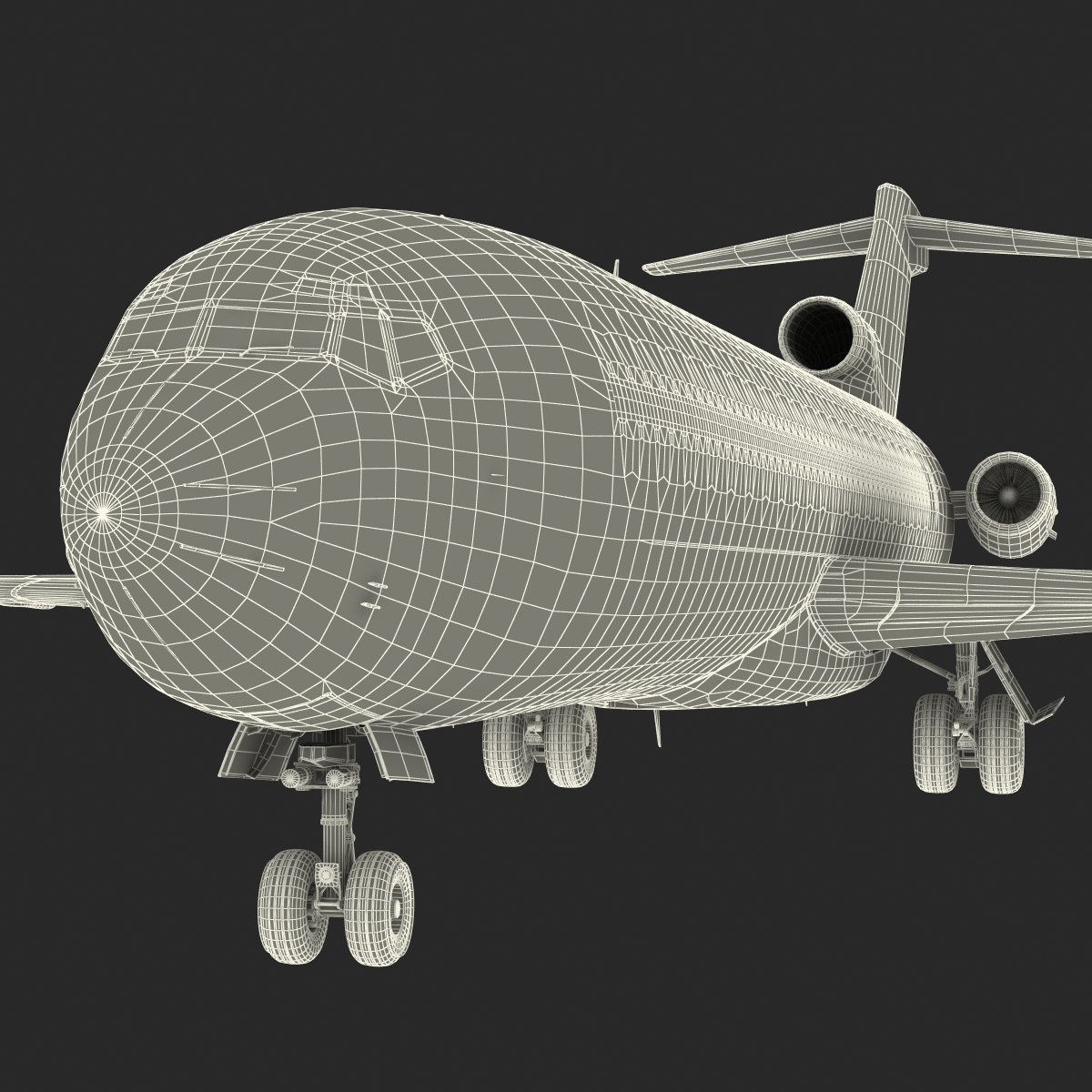 3D Boeing 727 200 Iran Aseman