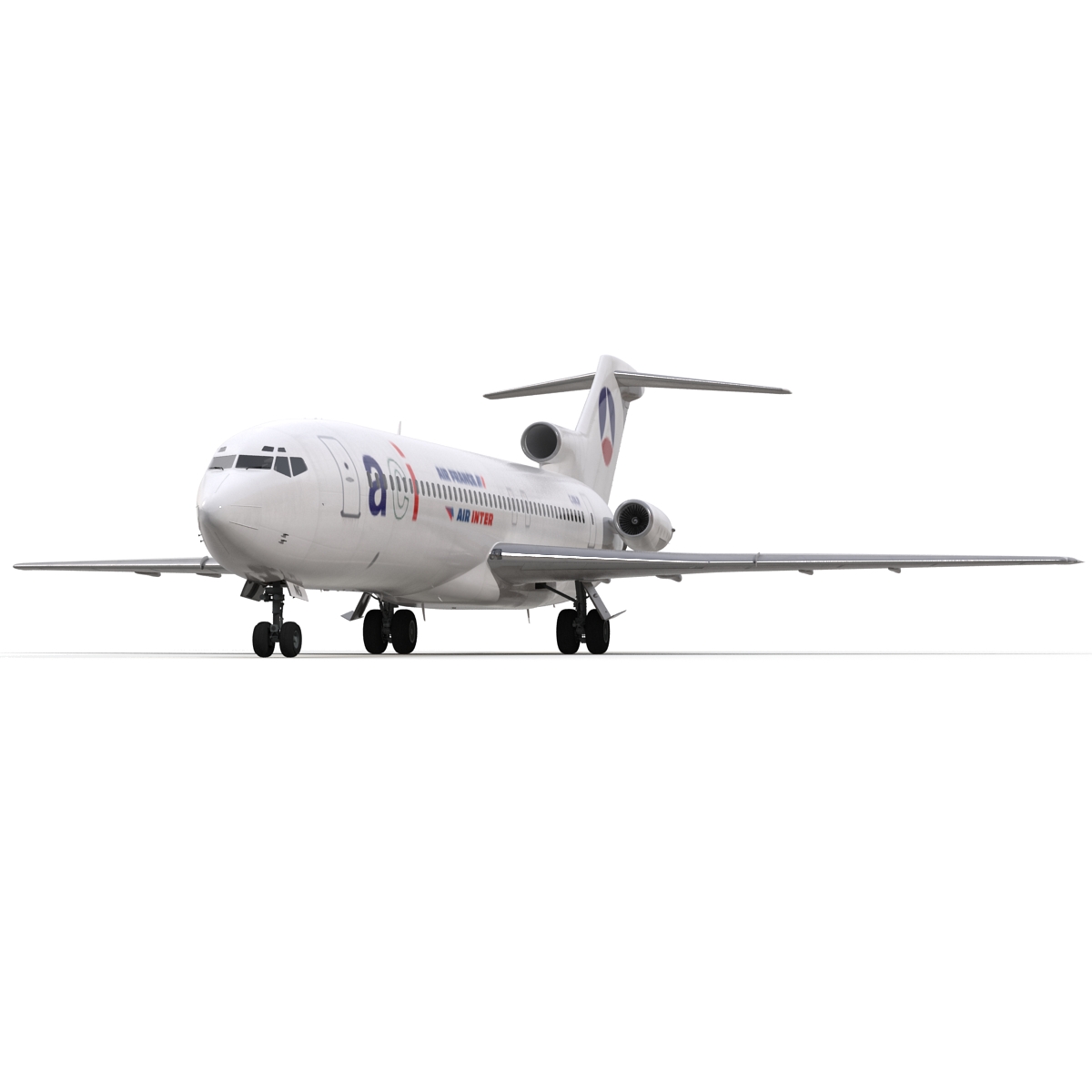 3D model Boeing 727 200 Air France