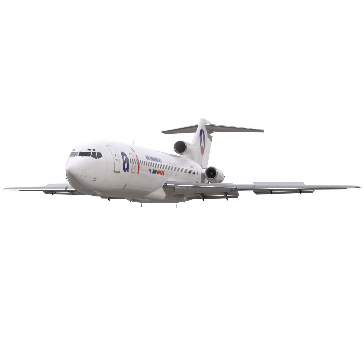 3D model Boeing 727 200 Air France