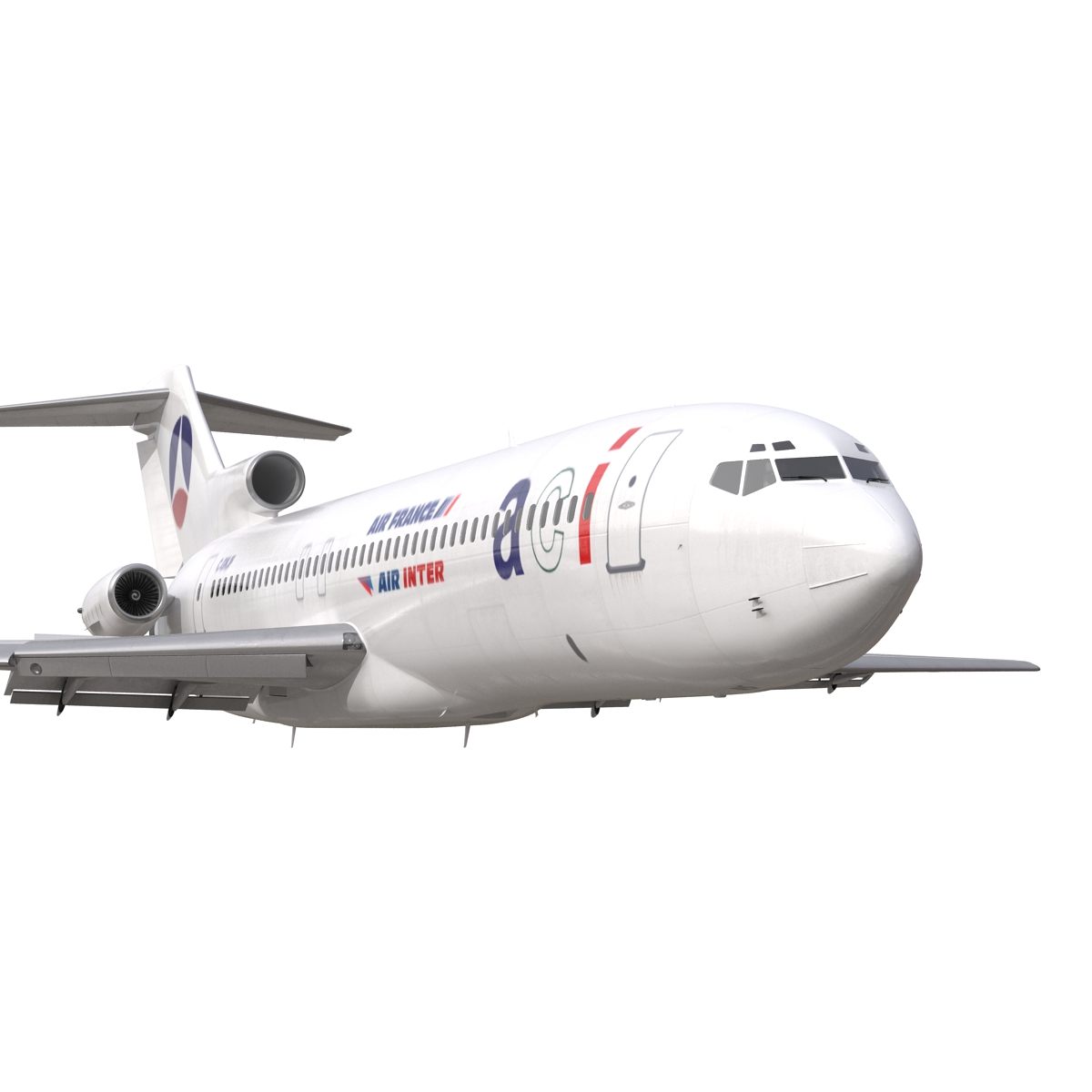 3D model Boeing 727 200 Air France