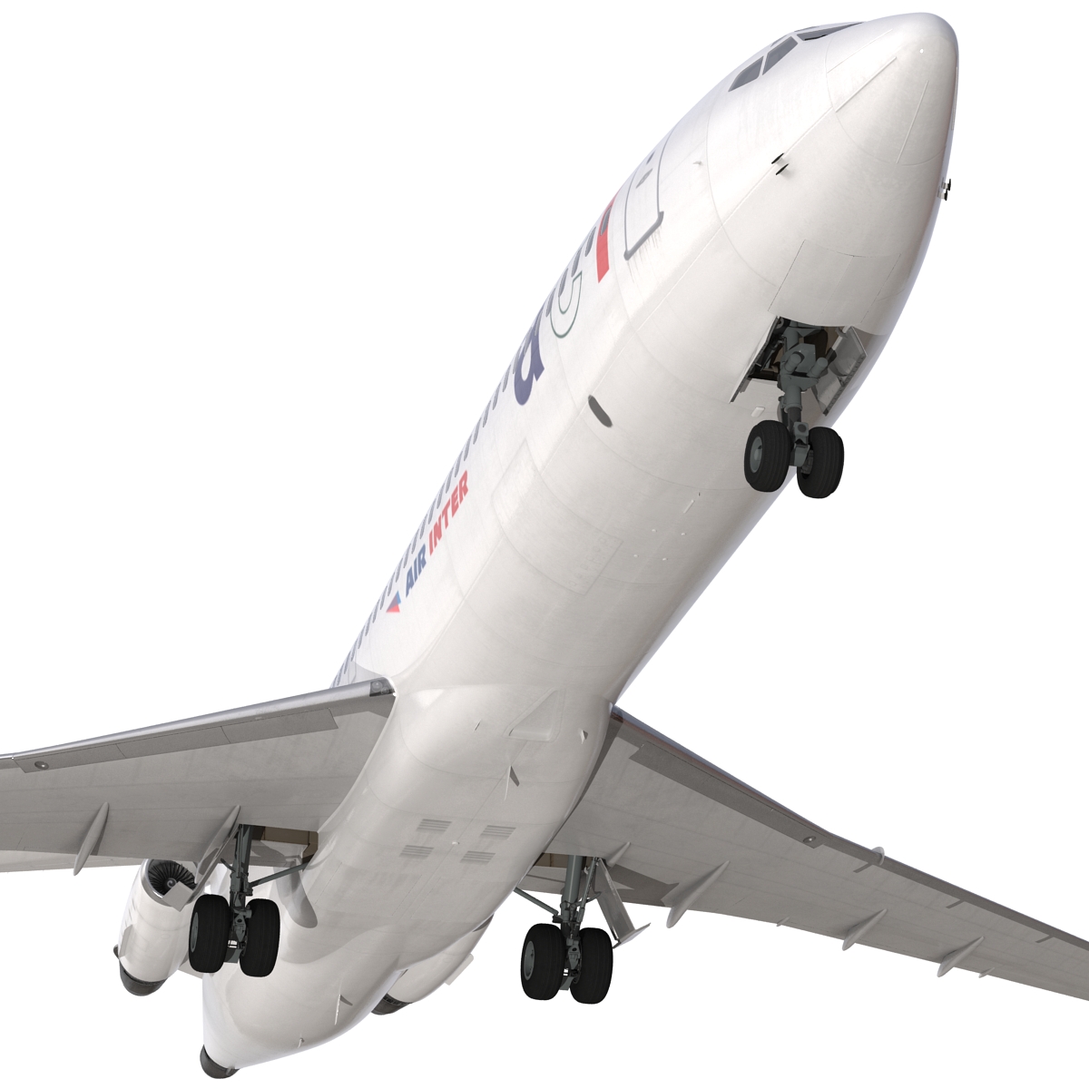 3D model Boeing 727 200 Air France