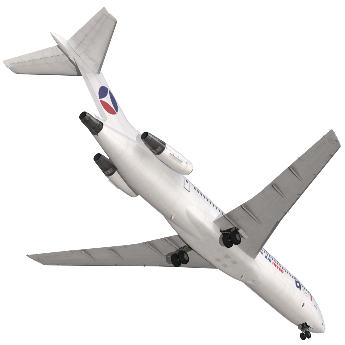 3D model Boeing 727 200 Air France