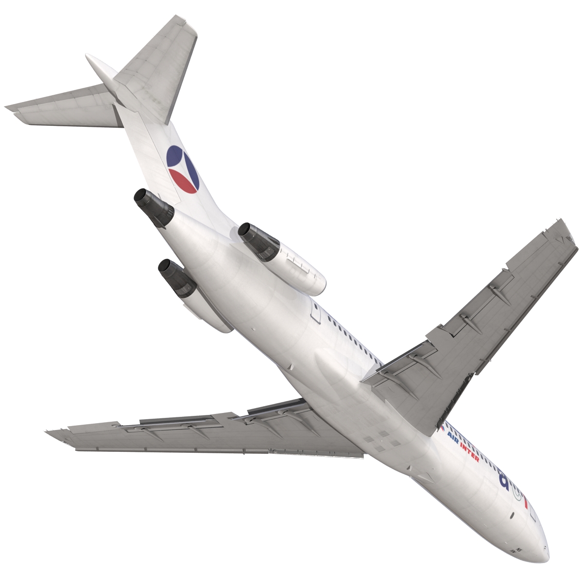 3D model Boeing 727 200 Air France