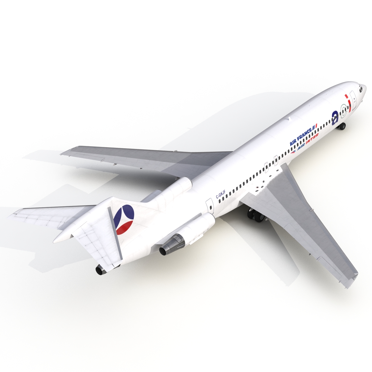 3D model Boeing 727 200 Air France