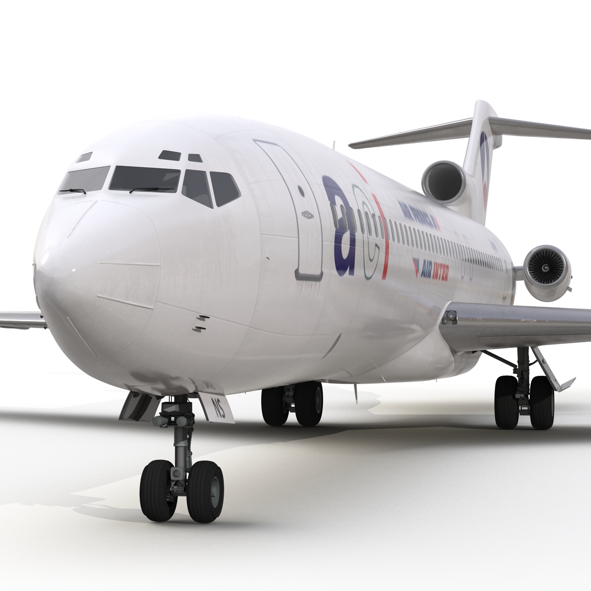 3D model Boeing 727 200 Air France