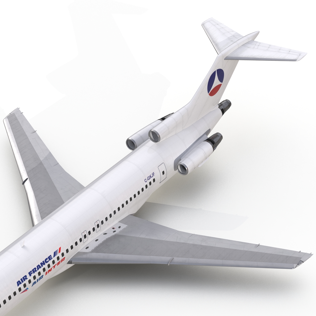 3D model Boeing 727 200 Air France