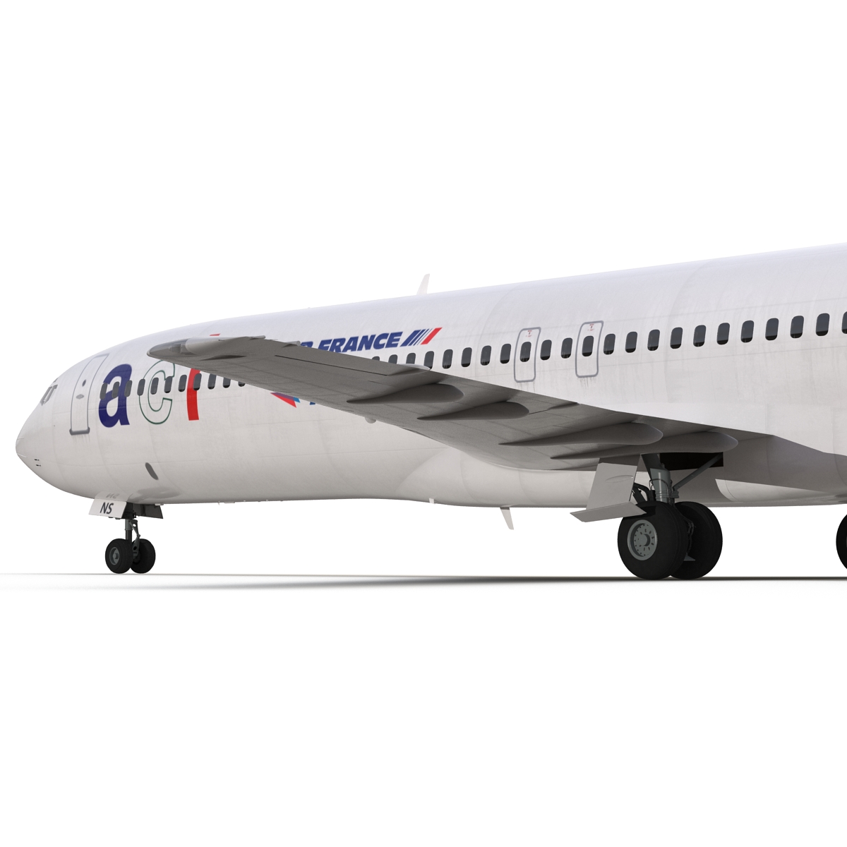 3D model Boeing 727 200 Air France