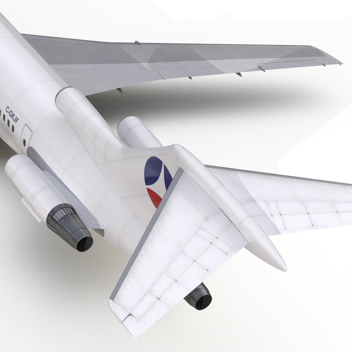 3D model Boeing 727 200 Air France