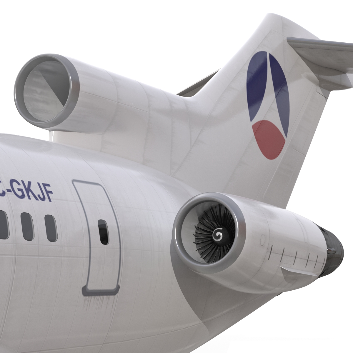 3D model Boeing 727 200 Air France