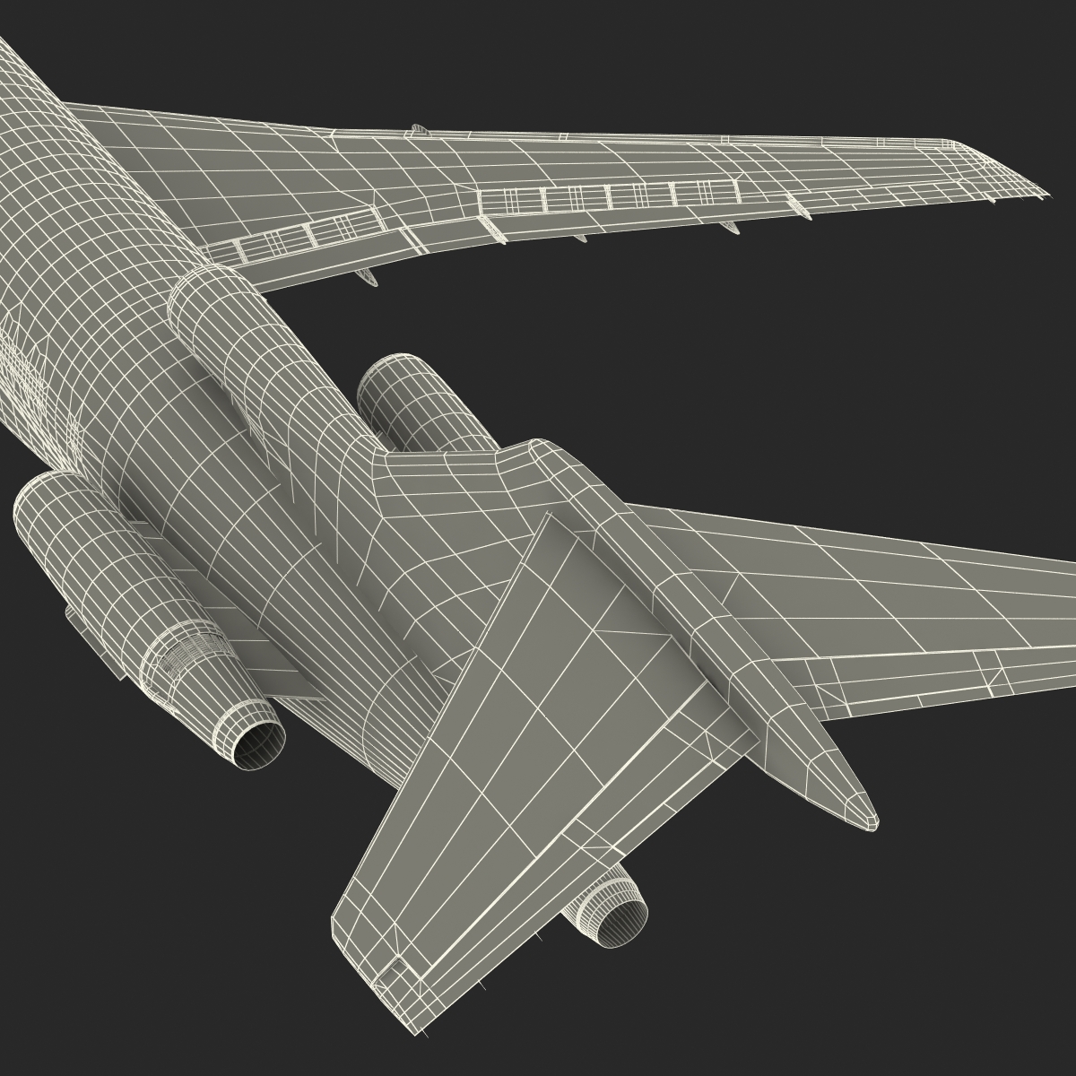 3D model Boeing 727 200 Air France