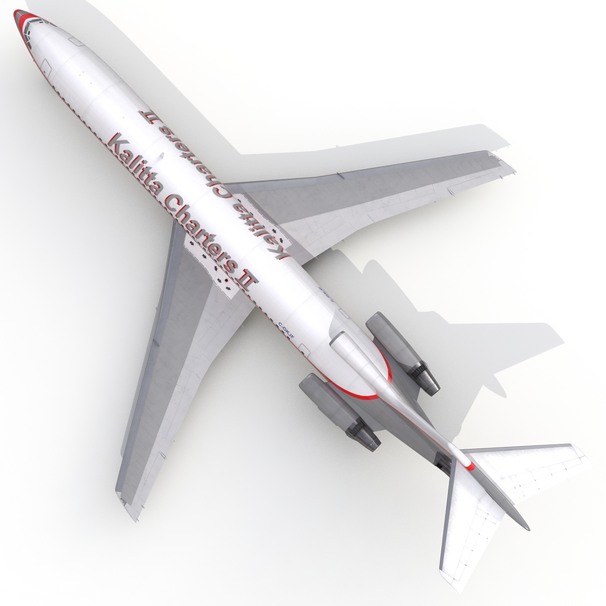 3D Boeing 727 200 Kalitta Air