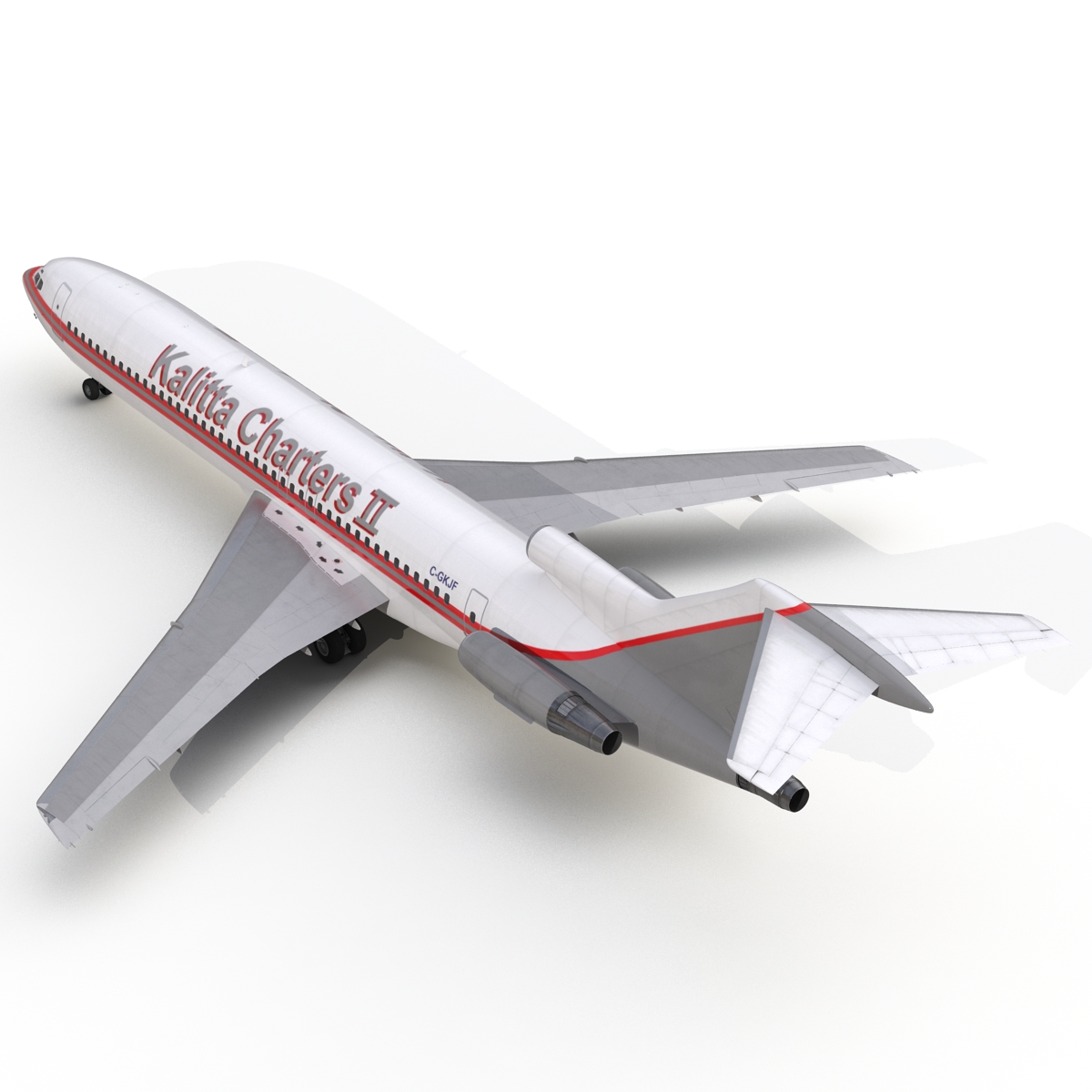 3D Boeing 727 200 Kalitta Air