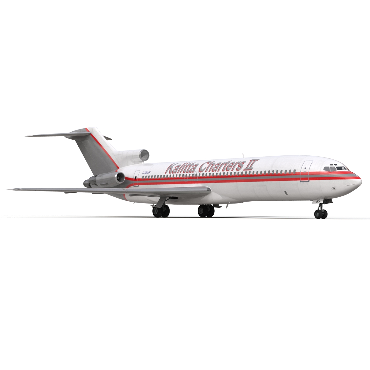 3D Boeing 727 200 Kalitta Air