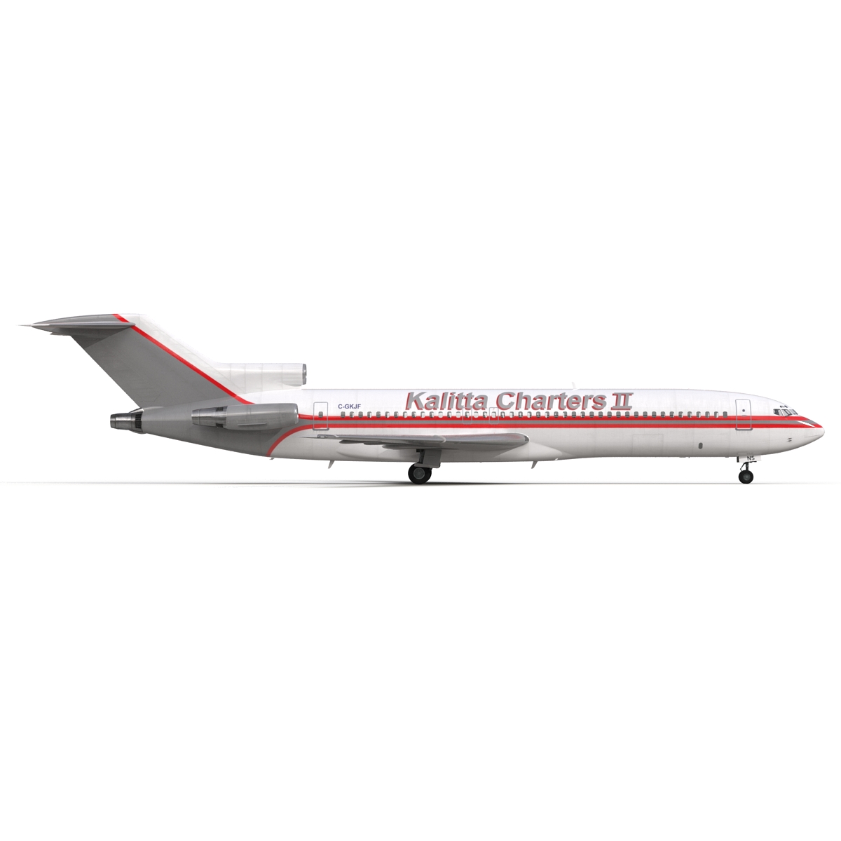 3D Boeing 727 200 Kalitta Air