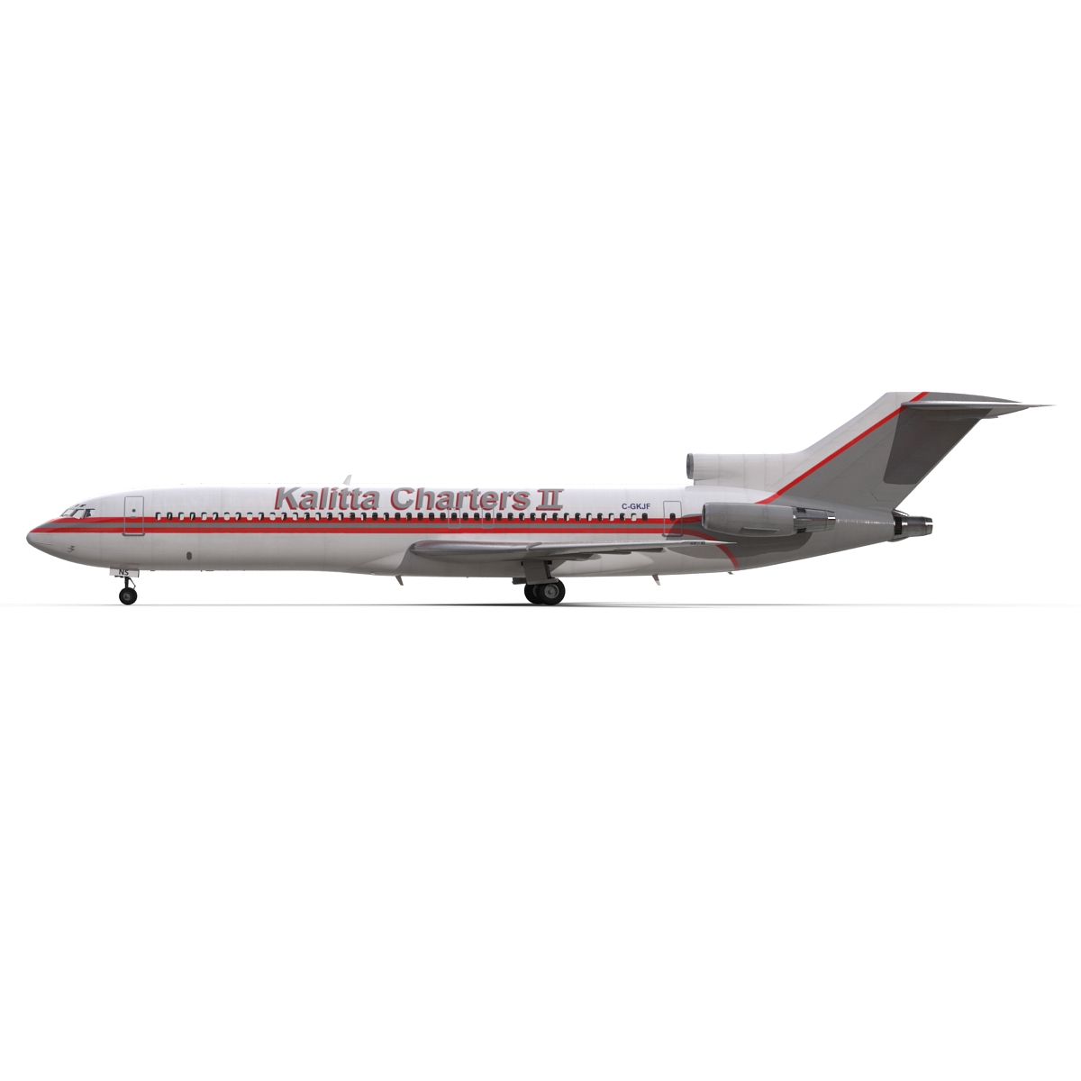 3D Boeing 727 200 Kalitta Air