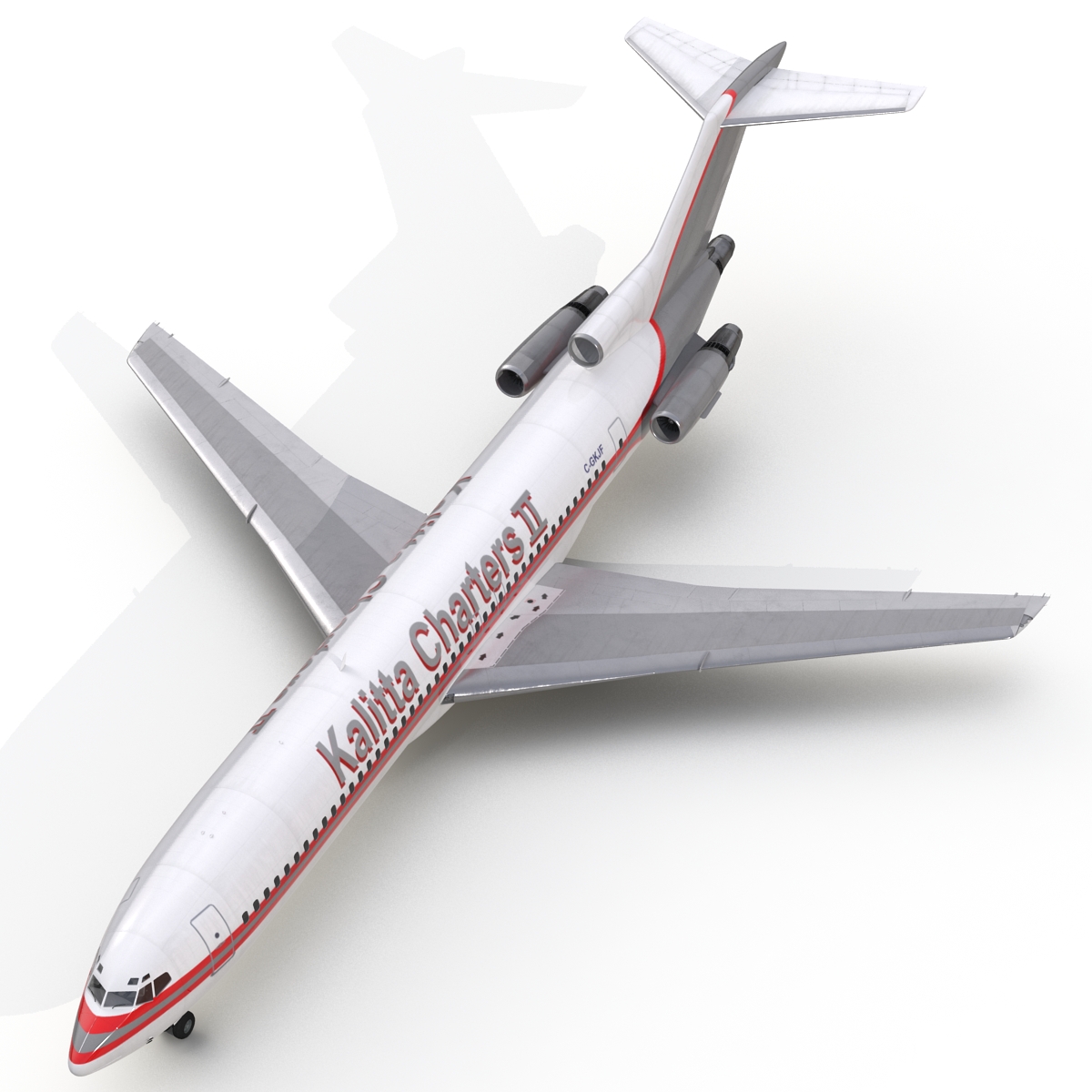 3D Boeing 727 200 Kalitta Air